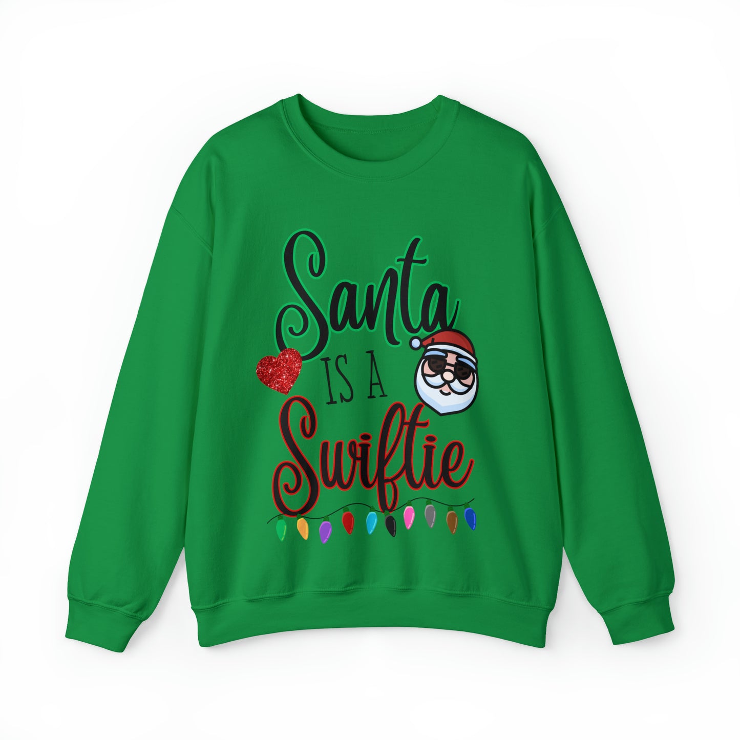 Santa is a Swiftie Unisex Crewneck Sweatshirt, Swiftie Taylor Swift Shirt, Swiftie Christmas Gift