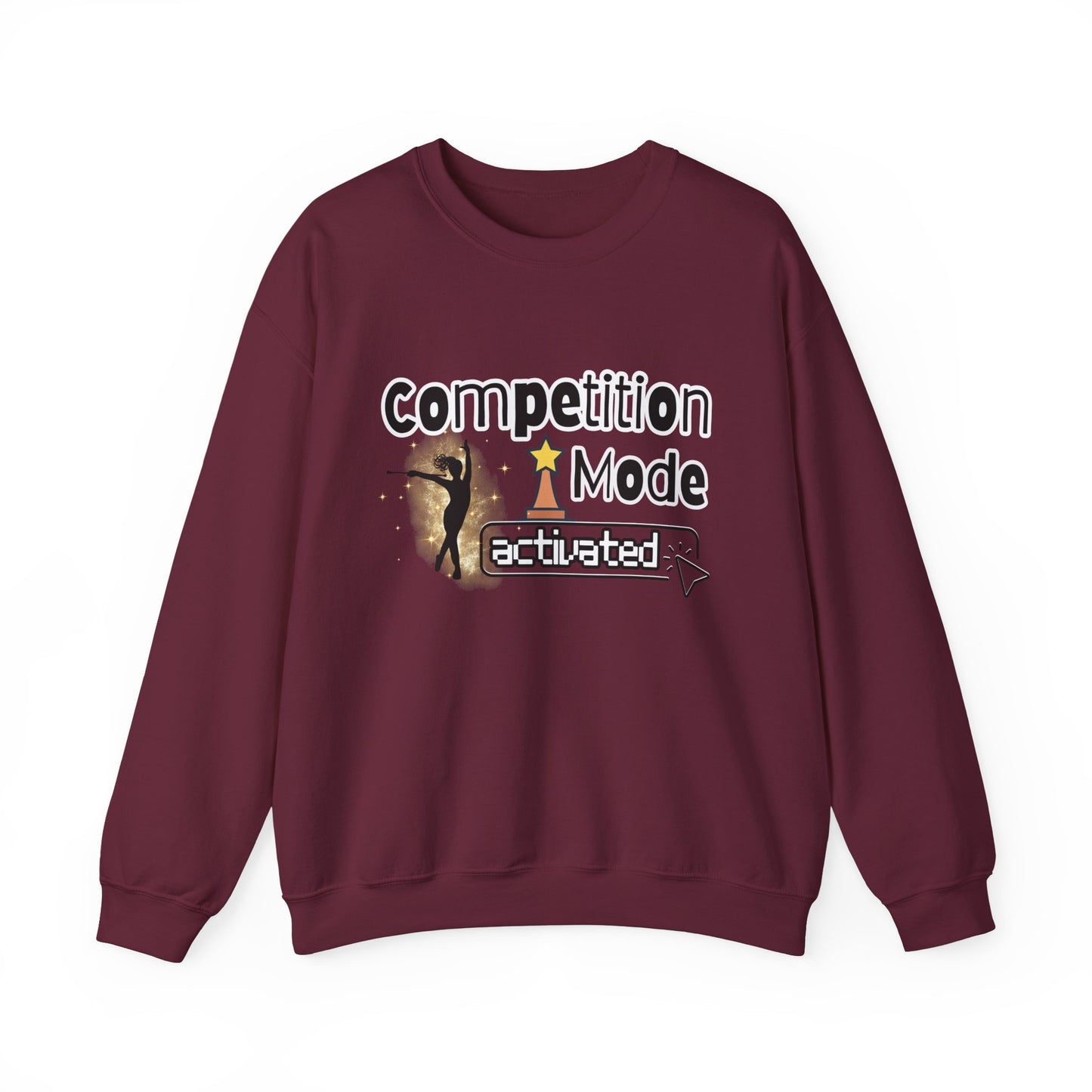 Competition Mode Activated Twirler Unisex Crewneck Sweatshirt, Baton Twirler Shirt, Twirler Gift