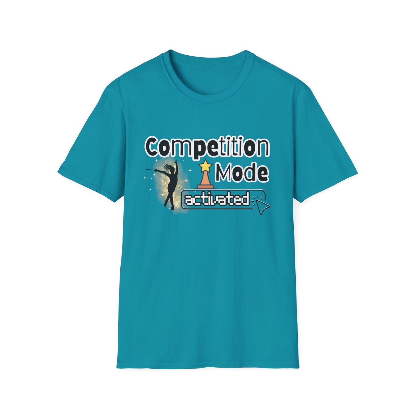Competition Mode Activated Baton Twirler Unisex Softstyle T-Shirt, Twirler Shirt, Twirler Gift