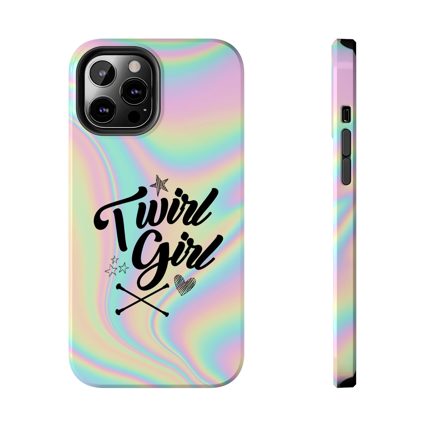 Twirl Girl Phone Case for iPhone, Baton Twirler Phone Case, Twirler Gift