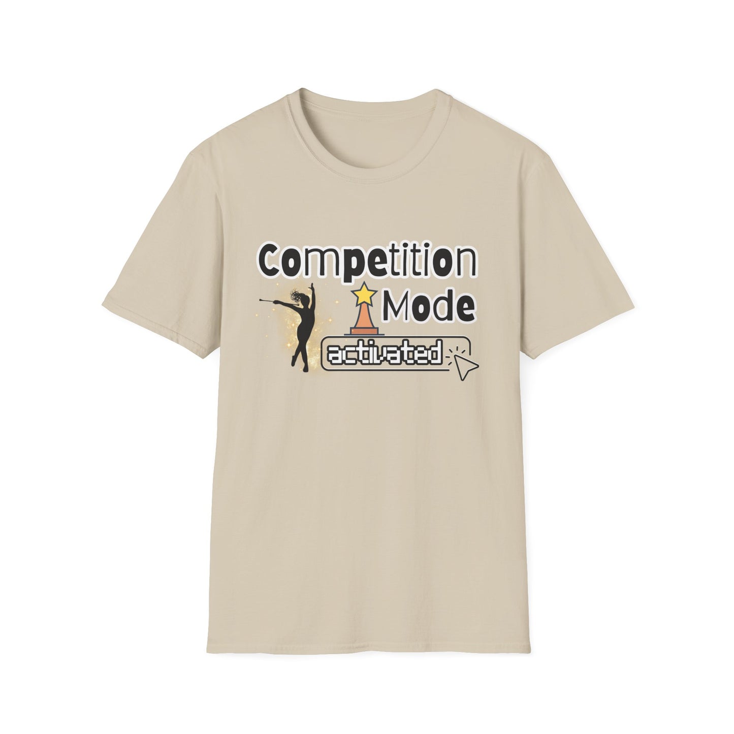 Competition Mode Activated Baton Twirler Unisex Softstyle T-Shirt, Twirler Shirt, Twirler Gift