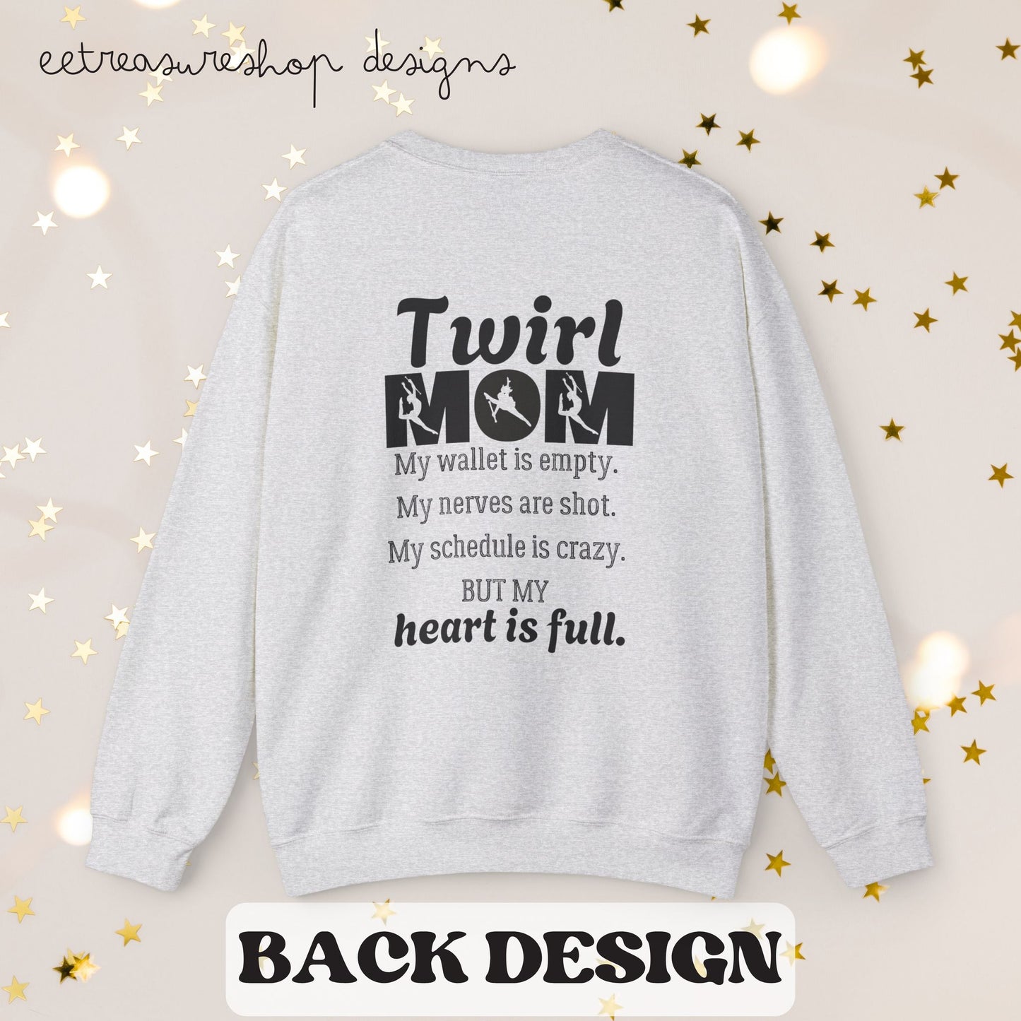 Twirl Mom Competition Sweatshirt, Baton Twirler Mom Gift, Crewneck Jumper, Twirl Mom Apparel, Twirler Mother Present, Twirl Shirt