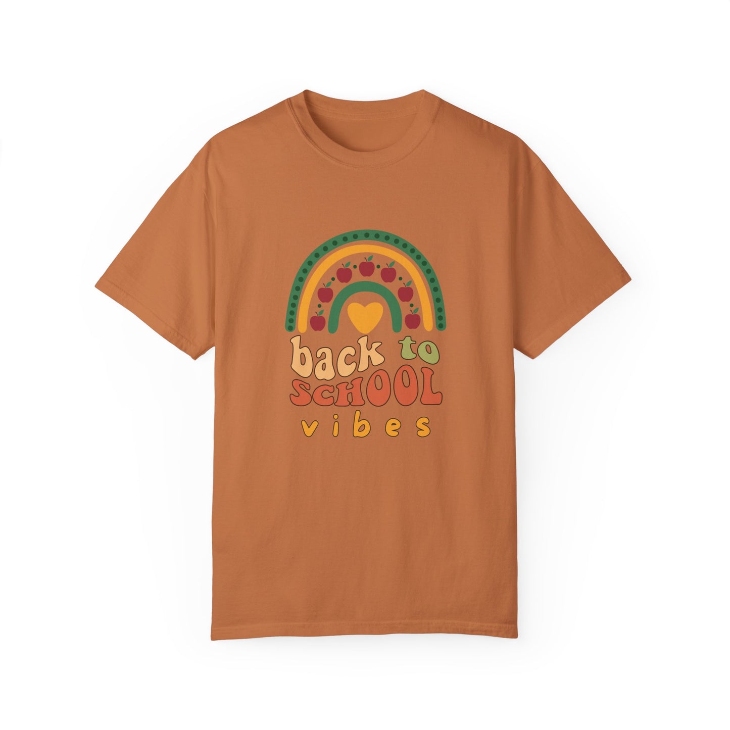 Back to School Vibes Unisex Comfort Colors Garment-Dyed T-shirt, Back to School Gift for Teacher Friends