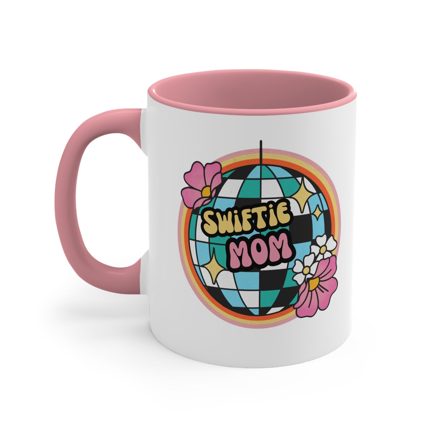 Swiftie Mom 11 oz Disco Ball Coffee Mug, Mothers Day Gift for Taylor Swift Fan