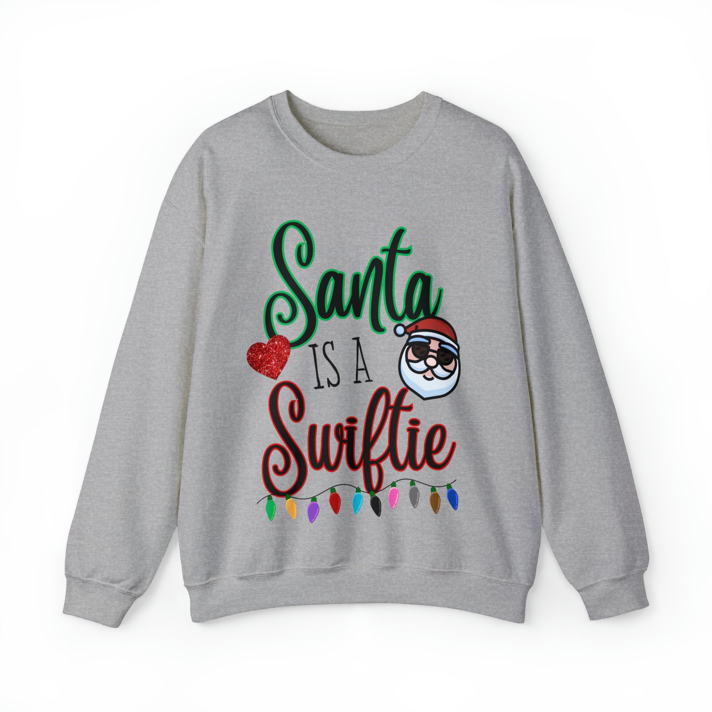 Santa is a Swiftie Unisex Crewneck Sweatshirt, Swiftie Taylor Swift Shirt, Swiftie Christmas Gift