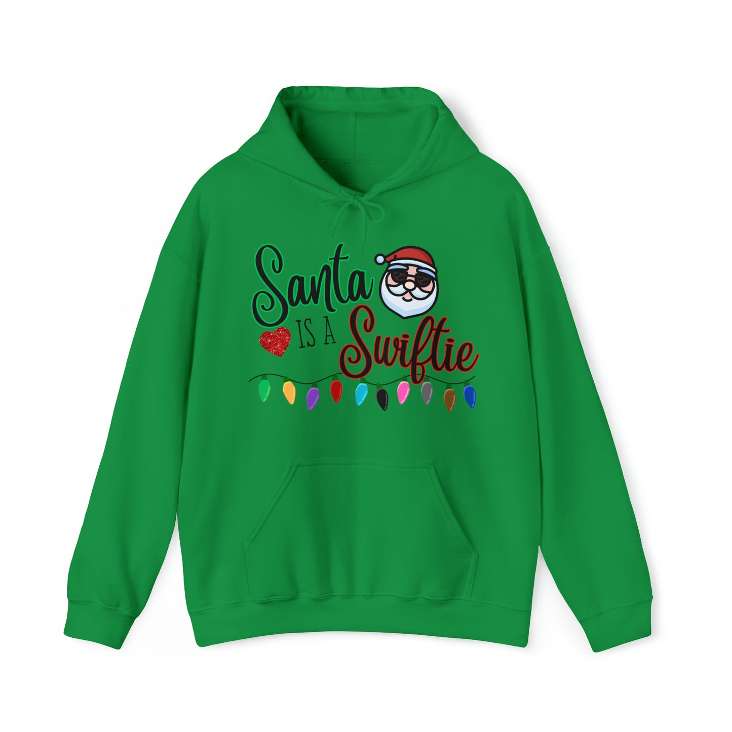 Santa is a Swiftie Unisex Hooded Sweatshirt, Taylor Swift Fan Hoodie, Swiftie Hoodie, Swiftie Christmas Shirt, Swiftie Gift