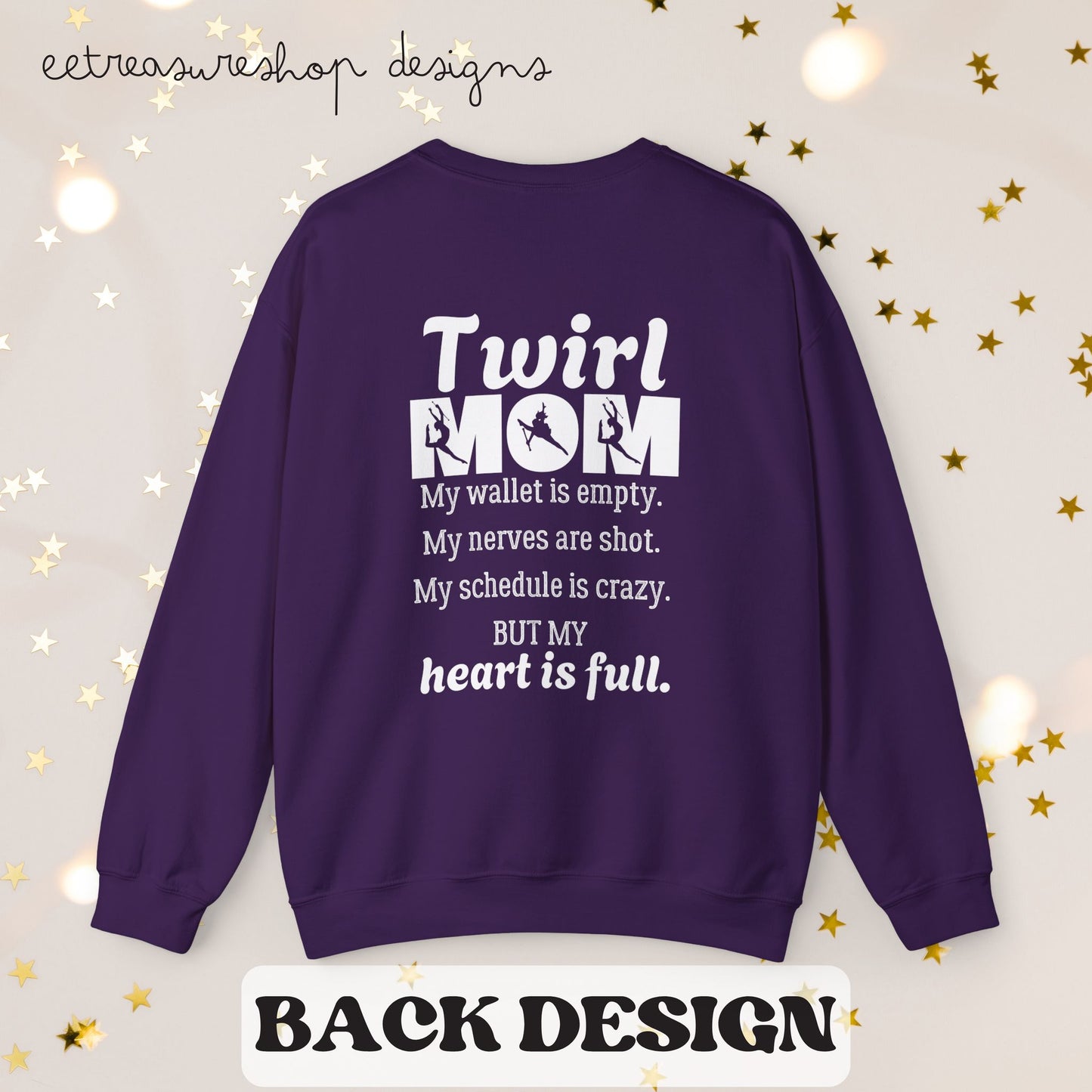 Twirl Mom Competition Sweatshirt, Baton Twirler Mom Gift, Crewneck Jumper, Twirl Mom Apparel, Twirler Mother Present, Twirl Shirt