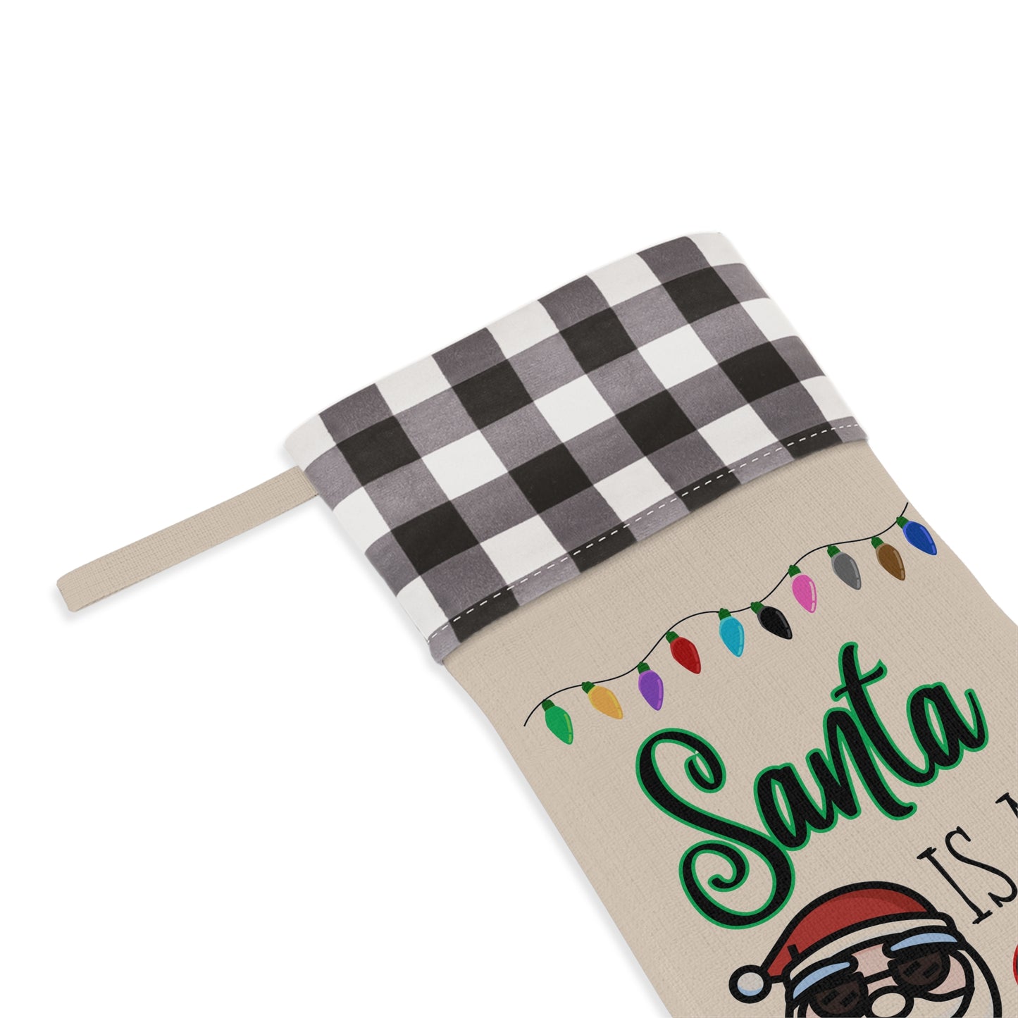Santa is a Swiftie Holiday Stocking, Taylor Swift Fan Christmas Stocking, Swiftie Christmas Gift