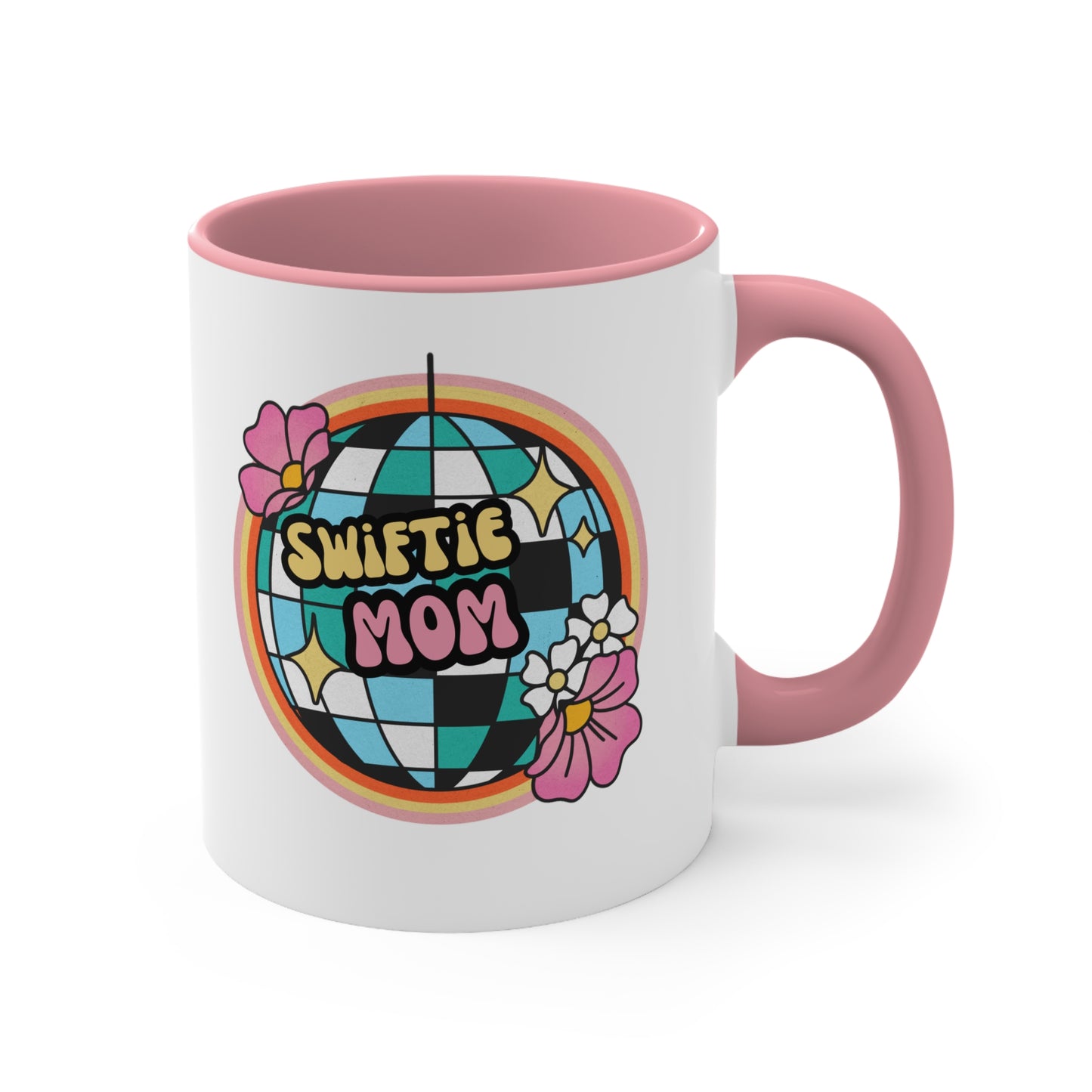 Swiftie Mom 11 oz Disco Ball Coffee Mug, Mothers Day Gift for Taylor Swift Fan