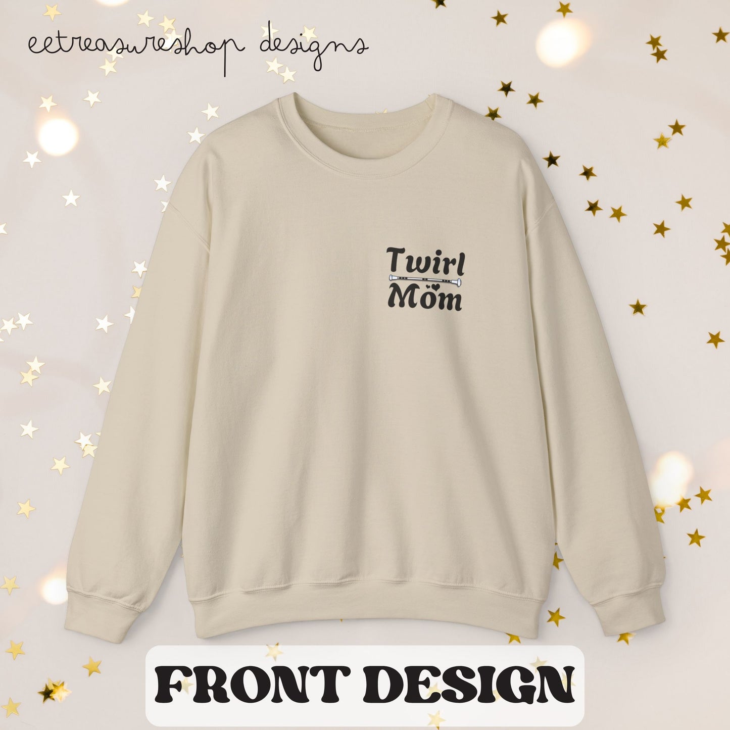 Twirl Mom Competition Sweatshirt, Baton Twirler Mom Gift, Crewneck Jumper, Twirl Mom Apparel, Twirler Mother Present, Twirl Shirt