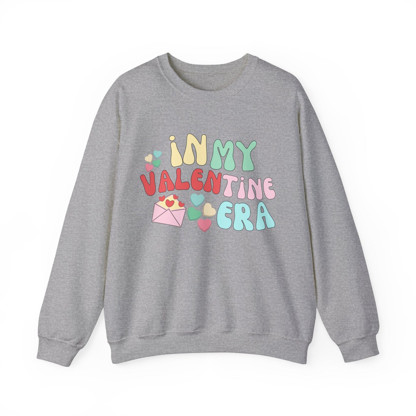 In My Valentine Era Unisex Heavy Blend Crewneck Sweatshirt, Gift for Her or Him for Valentines Day