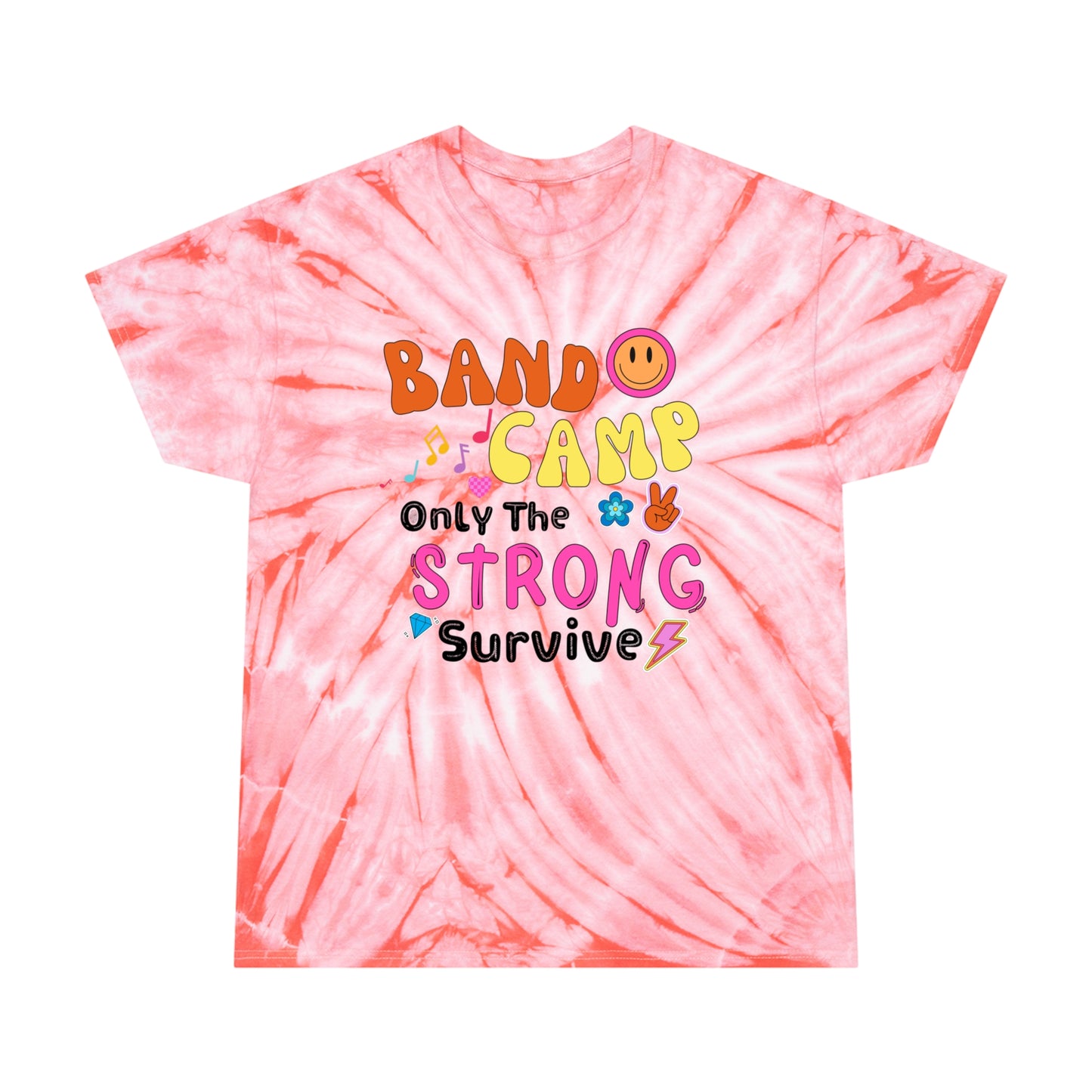 Band Camp Only the Strong Survive Retro Cyclone Tie-Dye Tee, Birthday Gift for Marching Band Friend