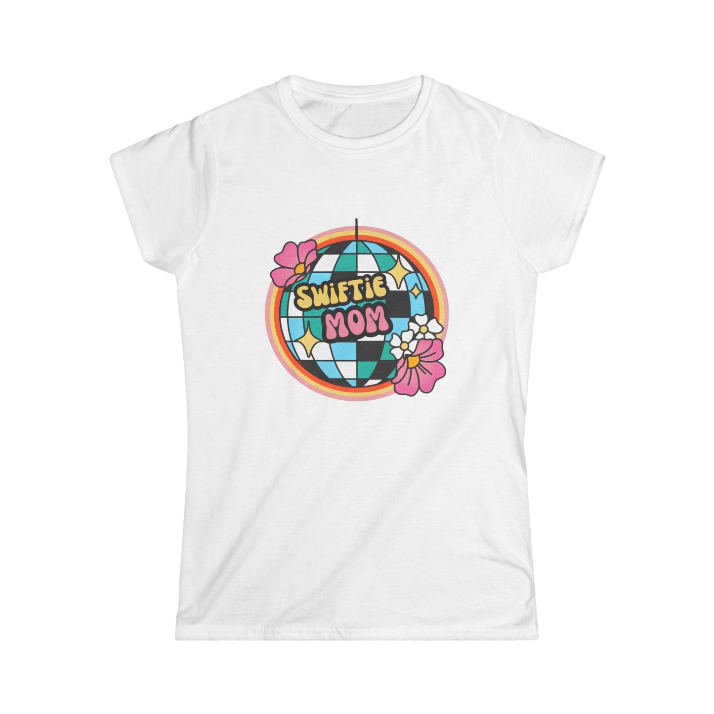 Swiftie Mom Womens Softstyle Tee, Mothers Day Gift for Taylor Swift Fan