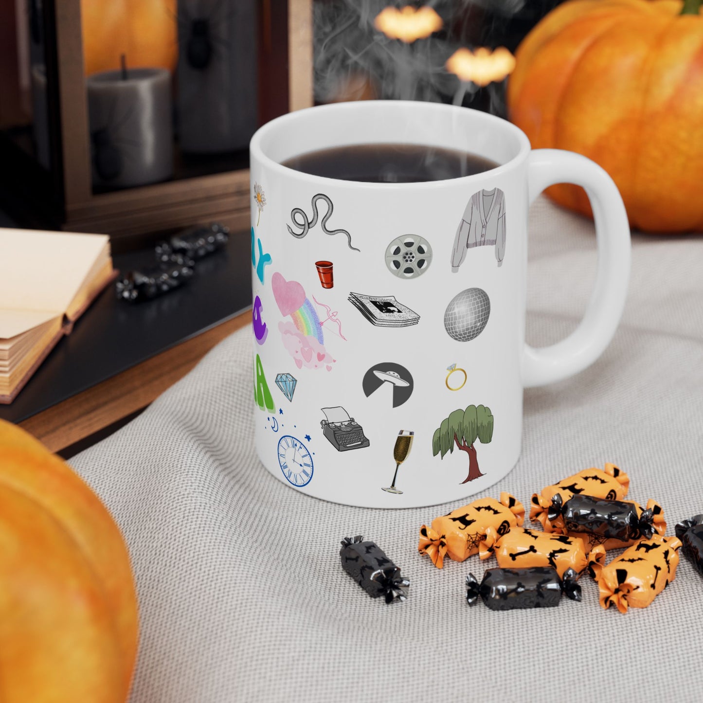 In My Eras Era Swiftie Collage Ceramic Mug 11oz, Swiftie Coffee Cup, Swiftie Gift, Taylor Swift Fan Mug