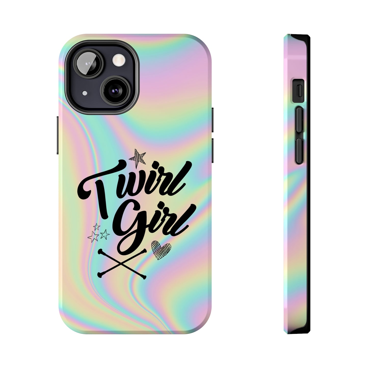 Twirl Girl Phone Case for iPhone, Baton Twirler Phone Case, Twirler Gift