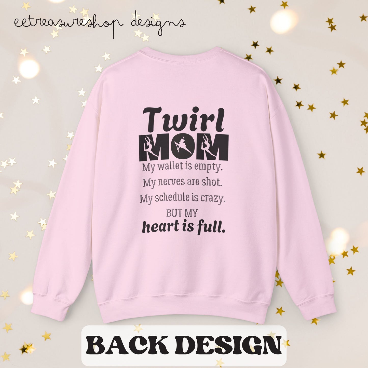 Twirl Mom Competition Sweatshirt, Baton Twirler Mom Gift, Crewneck Jumper, Twirl Mom Apparel, Twirler Mother Present, Twirl Shirt