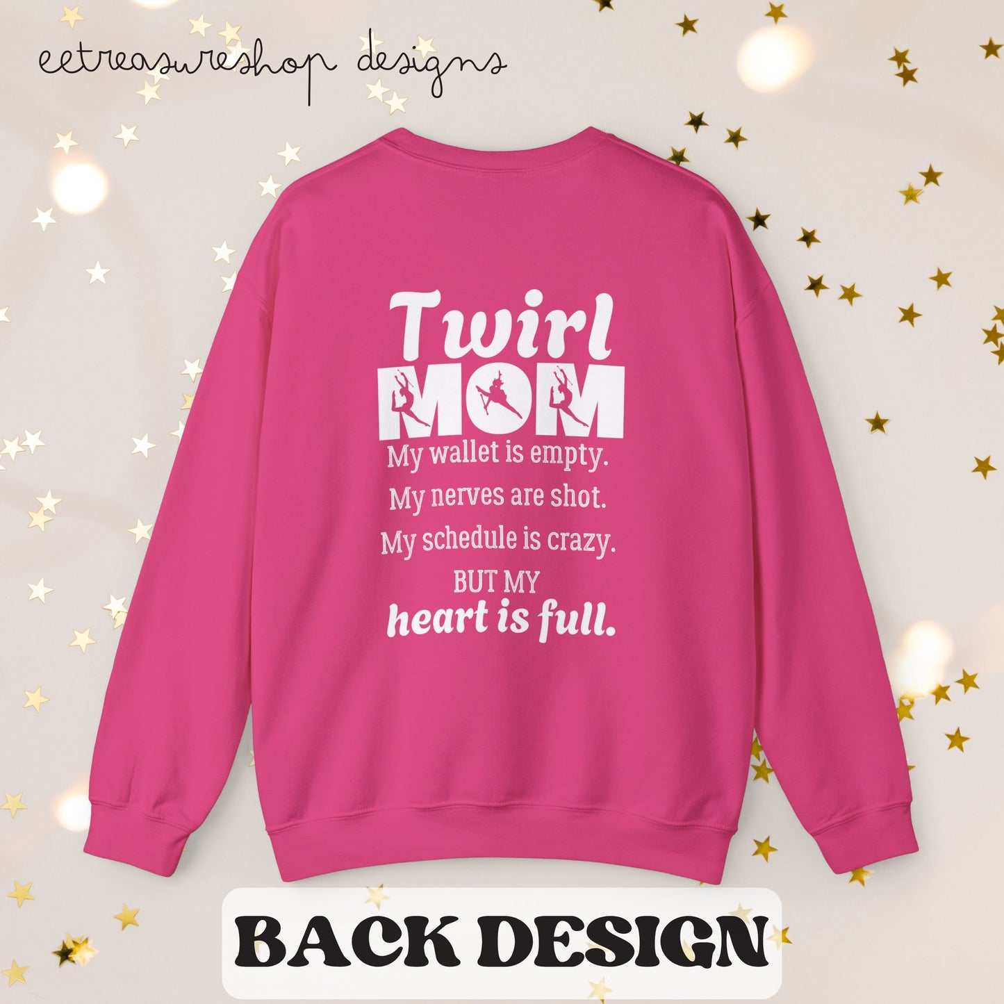 Twirl Mom Competition Sweatshirt, Baton Twirler Mom Gift, Crewneck Jumper, Twirl Mom Apparel, Twirler Mother Present, Twirl Shirt