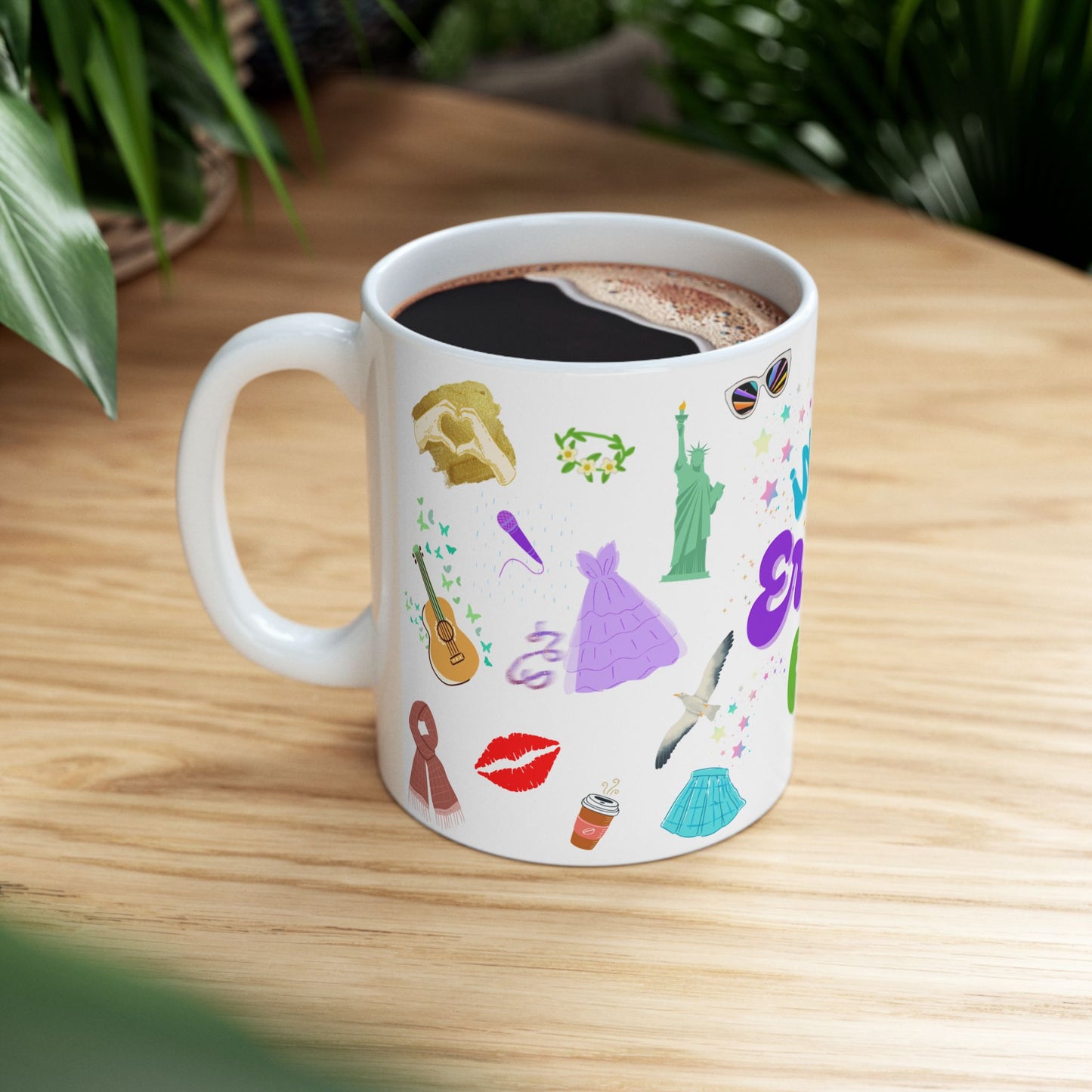 In My Eras Era Swiftie Collage Ceramic Mug 11oz, Swiftie Coffee Cup, Swiftie Gift, Taylor Swift Fan Mug