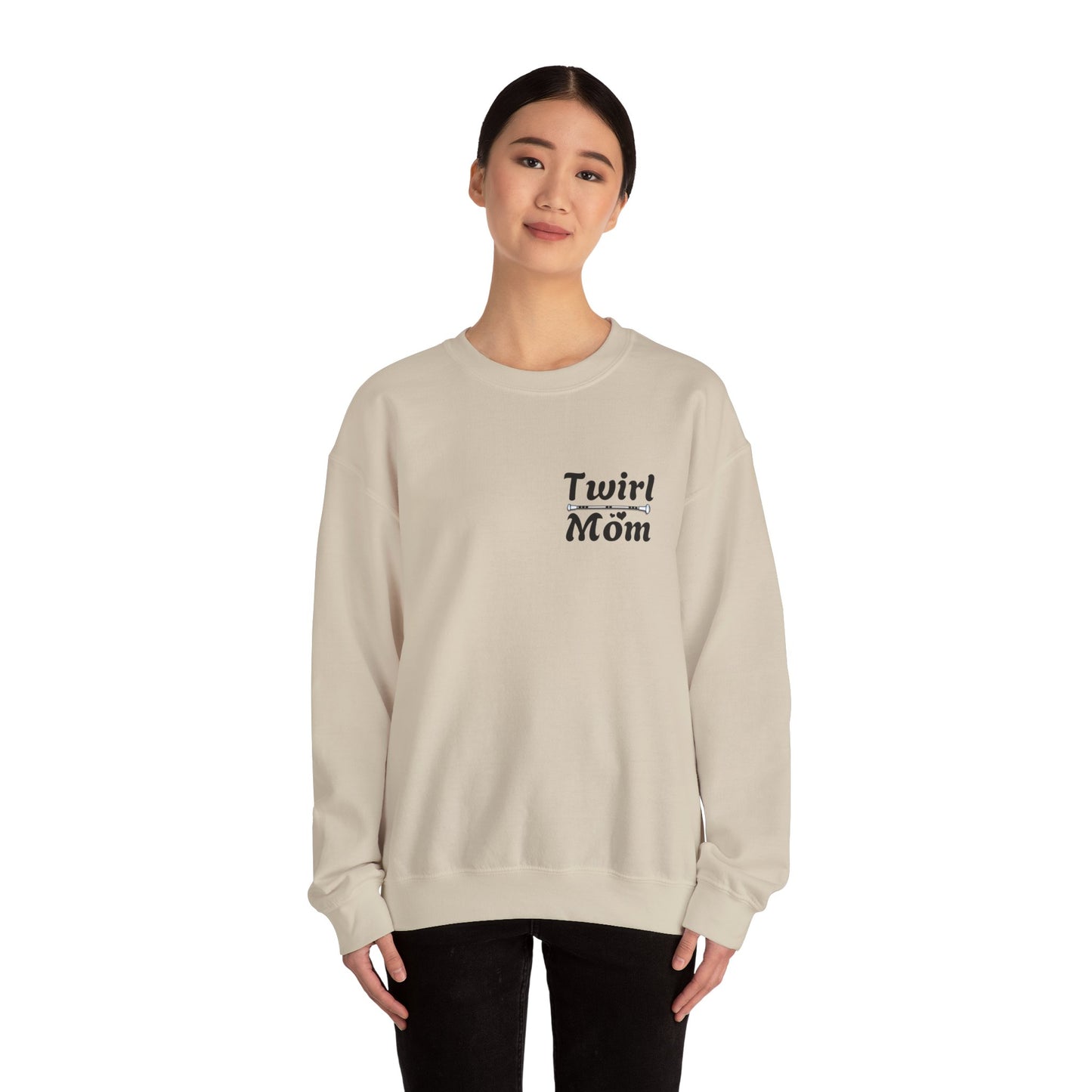 Twirl Mom Competition Sweatshirt, Baton Twirler Mom Gift, Crewneck Jumper, Twirl Mom Apparel, Twirler Mother Present, Twirl Shirt