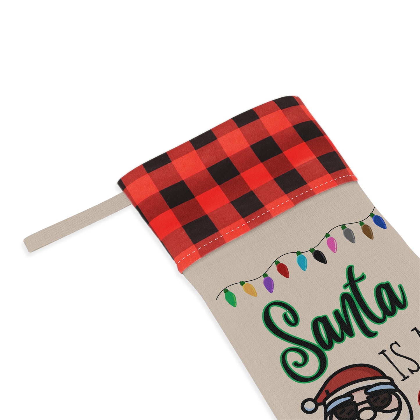 Santa is a Swiftie Holiday Stocking, Taylor Swift Fan Christmas Stocking, Swiftie Christmas Gift