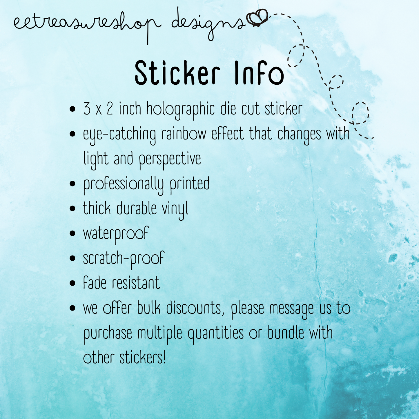 TTPD Down Bad UFO Taylor Swift Inspired Holographic Waterproof Vinyl Sticker