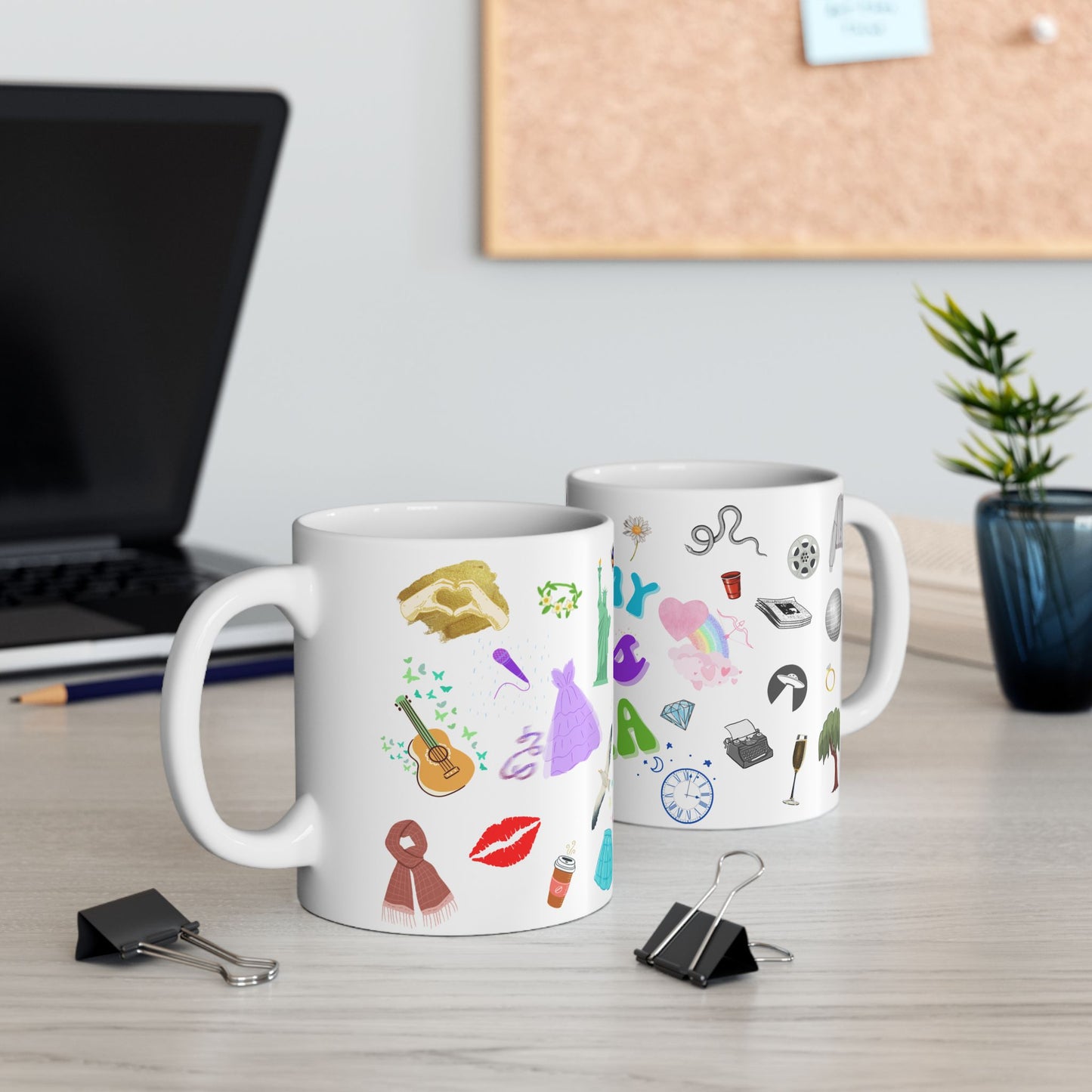 In My Eras Era Swiftie Collage Ceramic Mug 11oz, Swiftie Coffee Cup, Swiftie Gift, Taylor Swift Fan Mug