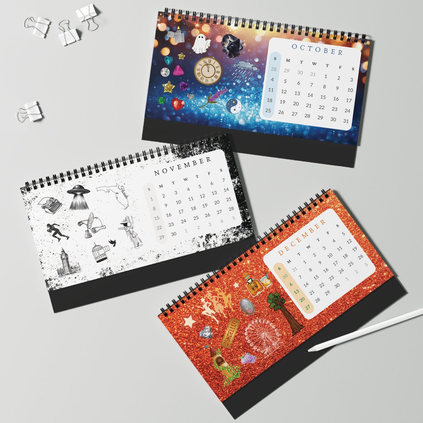 Eras Desktop Calendar, Christmas Gift for Music Fan, Music Lover Calendar, Musician Desk Calendar, Music Theme Christmas Present