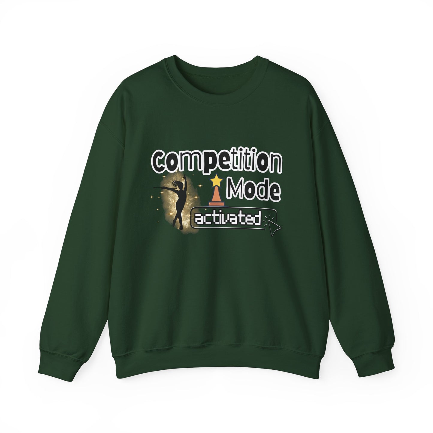 Competition Mode Activated Twirler Unisex Crewneck Sweatshirt, Baton Twirler Shirt, Twirler Gift