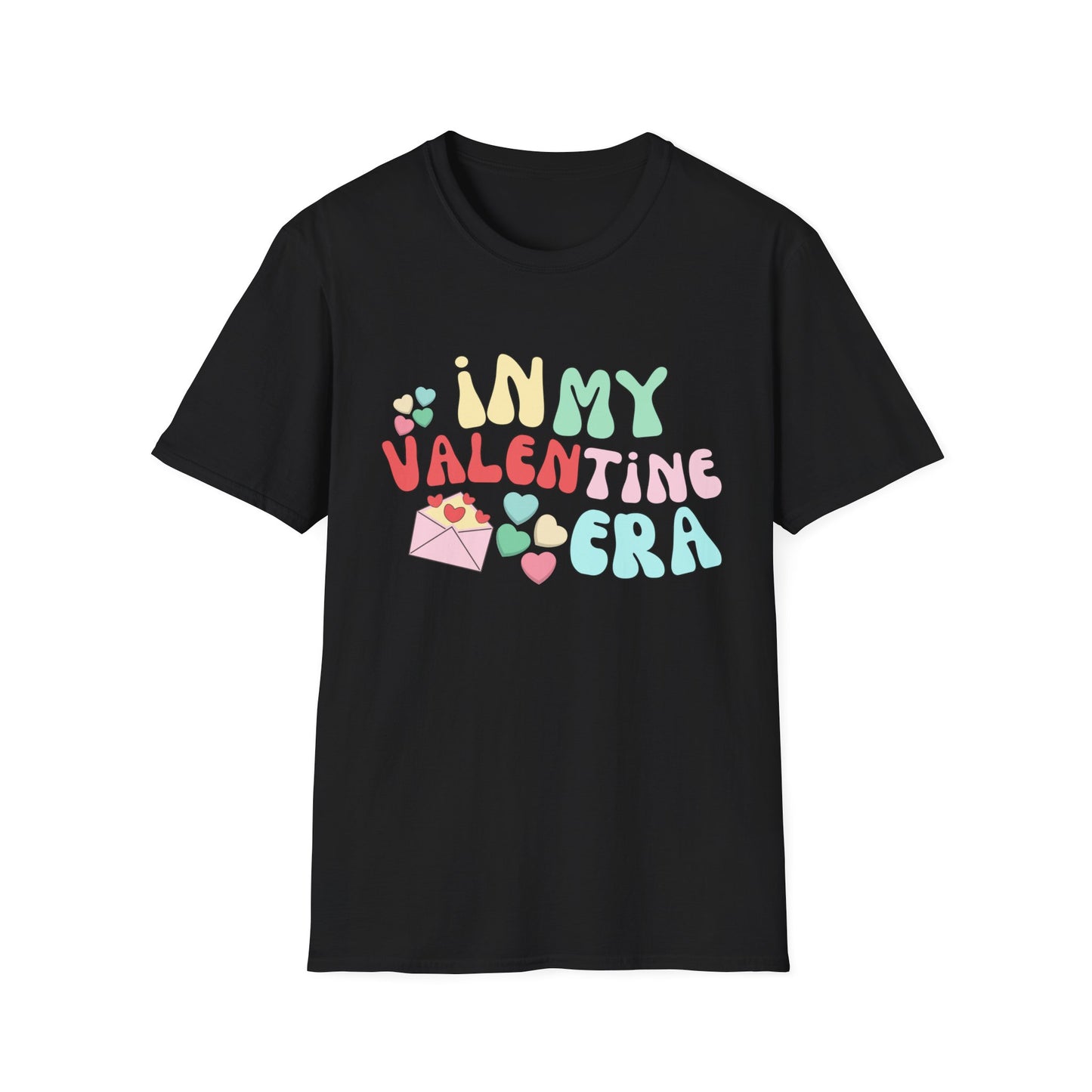 In My Valentine Era Unisex Softstyle T-Shirt, Swiftie Valentines Day T-Shirt, Gift for Her or Him for Valentines Day