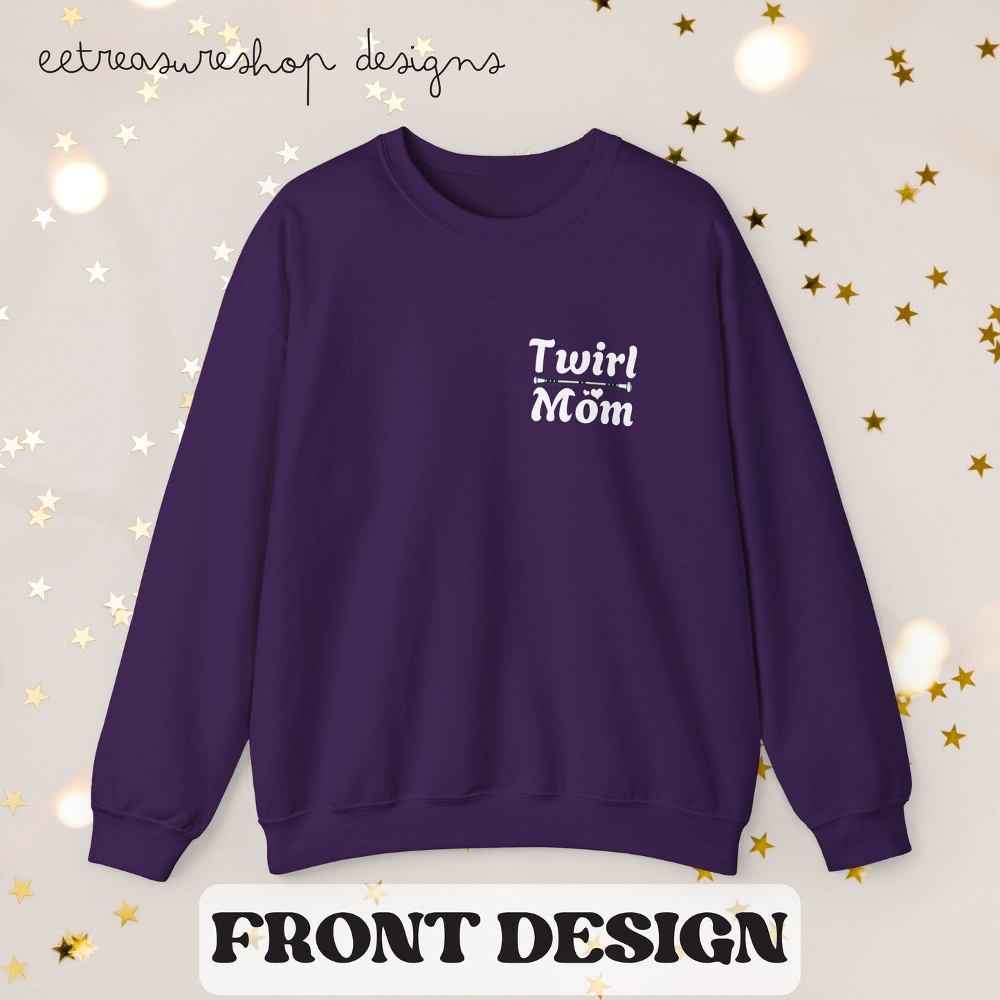 Twirl Mom Competition Sweatshirt, Baton Twirler Mom Gift, Crewneck Jumper, Twirl Mom Apparel, Twirler Mother Present, Twirl Shirt