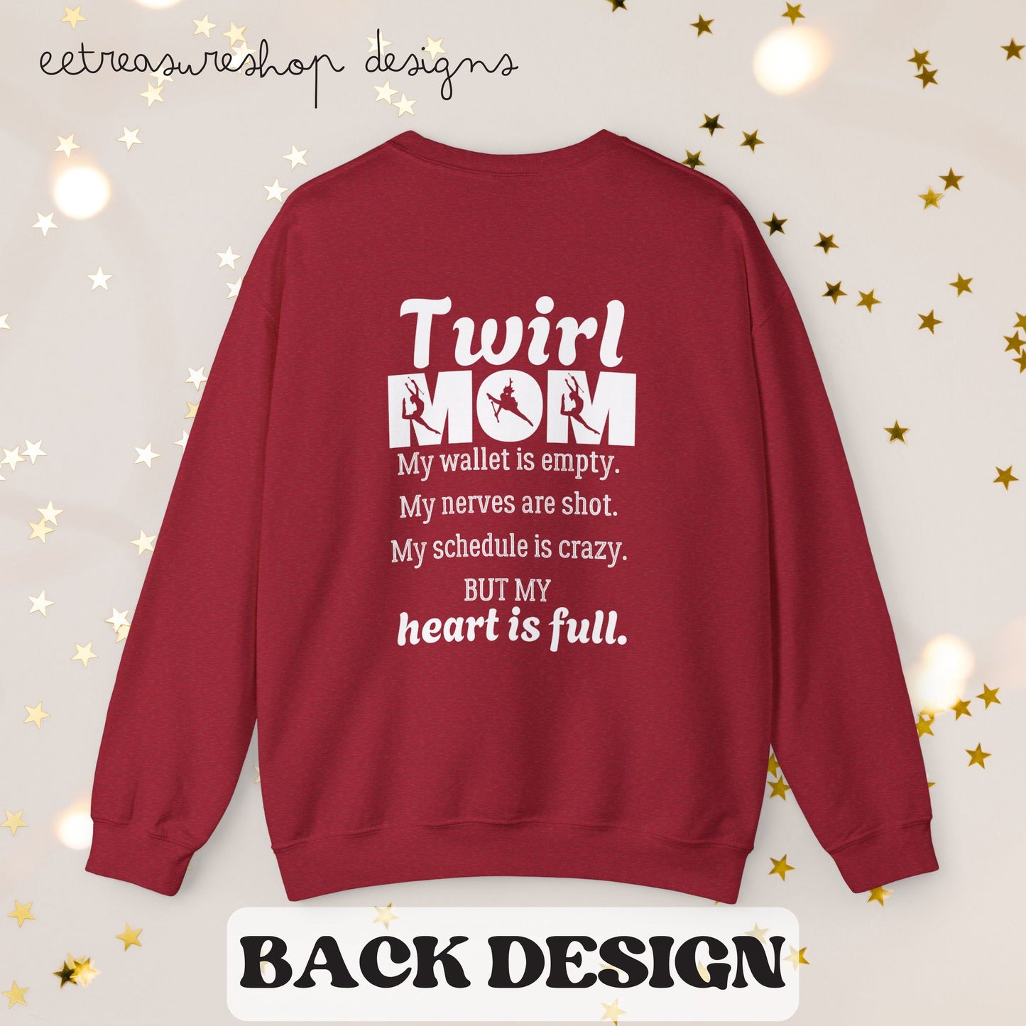 Twirl Mom Competition Sweatshirt, Baton Twirler Mom Gift, Crewneck Jumper, Twirl Mom Apparel, Twirler Mother Present, Twirl Shirt