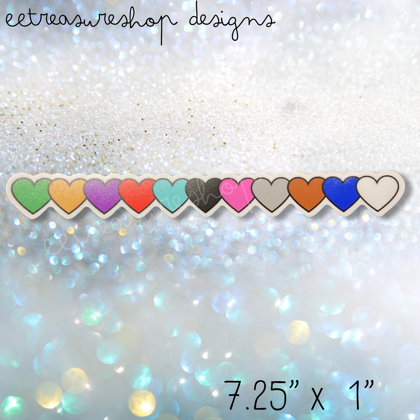 Swiftie Taylor Swift Inspired Eras Heart Waterproof Vinyl Sticker