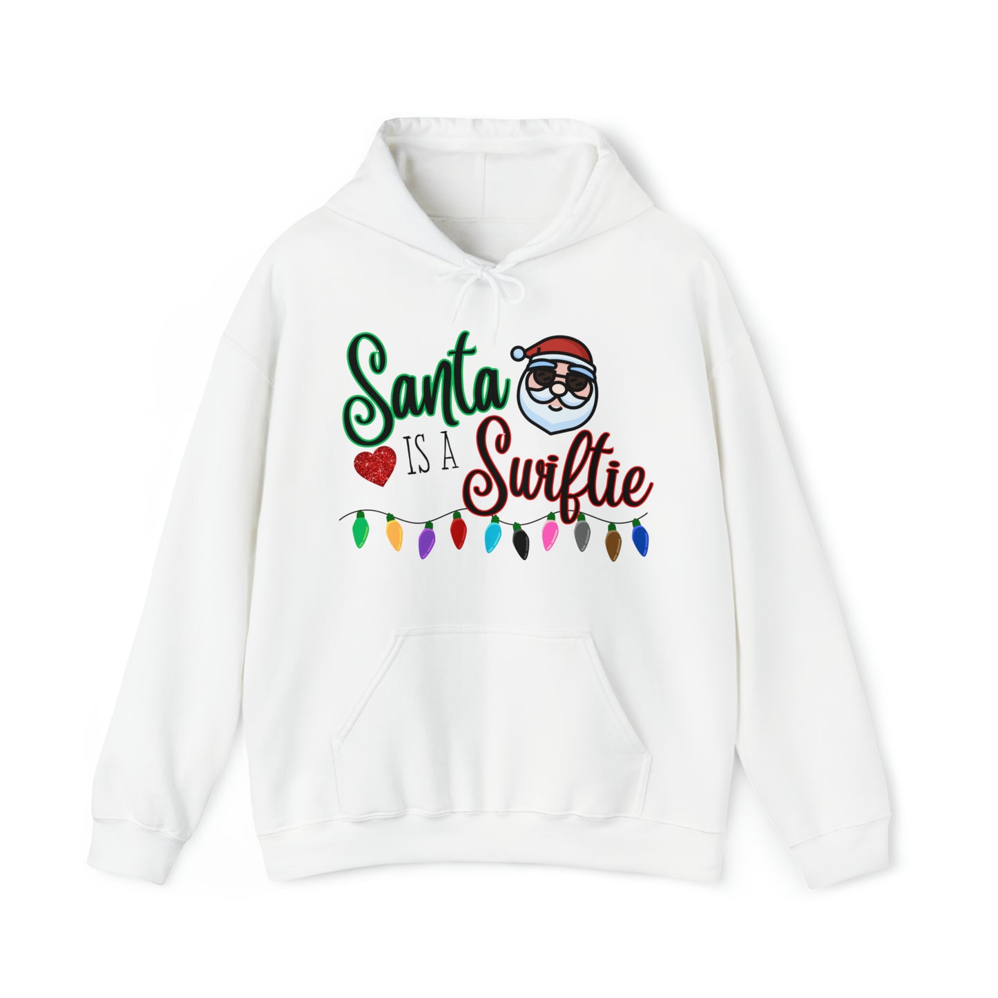 Santa is a Swiftie Unisex Hooded Sweatshirt, Taylor Swift Fan Hoodie, Swiftie Hoodie, Swiftie Christmas Shirt, Swiftie Gift