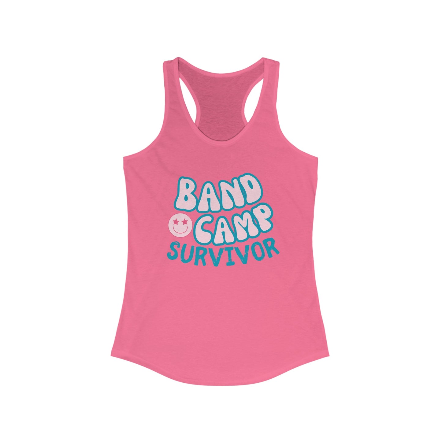 Band Camp Survivor Womens Ideal Racerback Tank, Marching Band Friend Birthday Gift
