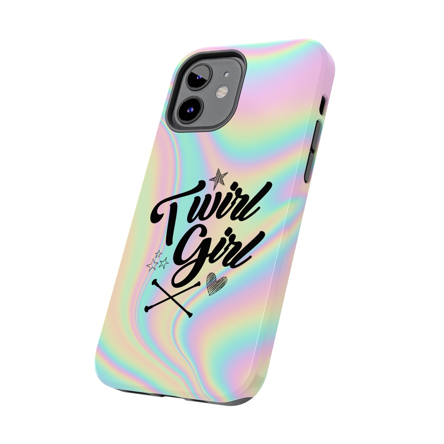 Twirl Girl Phone Case for iPhone, Baton Twirler Phone Case, Twirler Gift