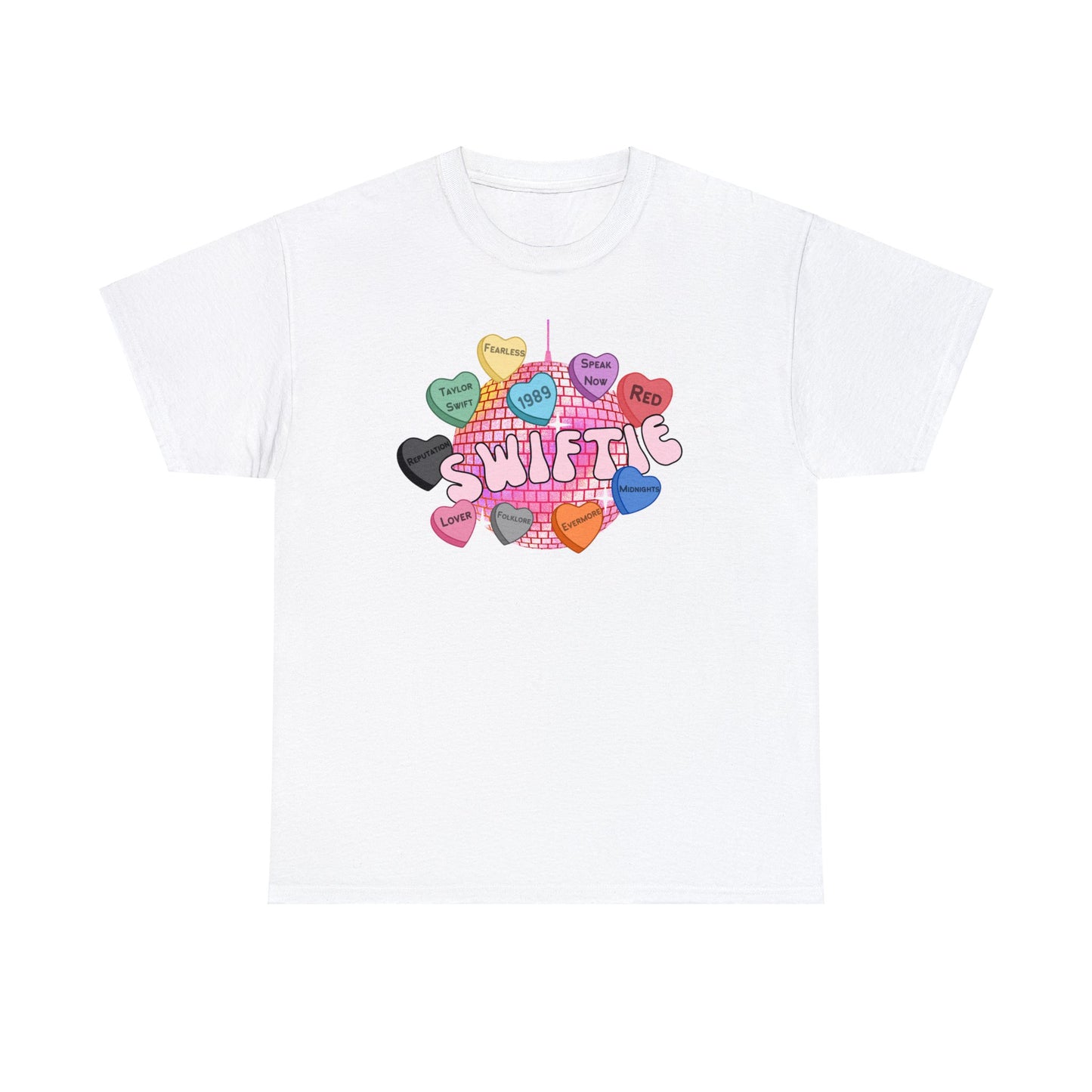 Swiftie Candy Hearts Unisex Unisex Heavy Cotton Tee Valentines Day T-Shirt