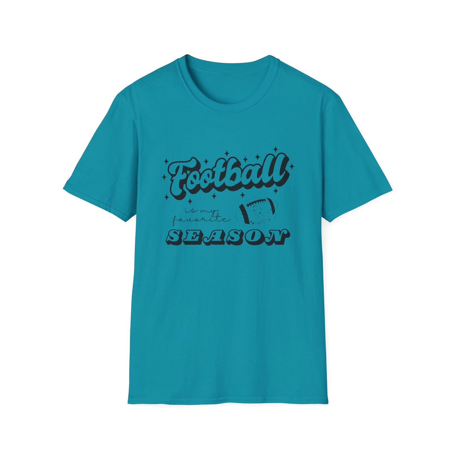 Football is My Favorite Season Unisex Softstyle T-Shirt, Cute Birthday Gift for Football Fan Friend