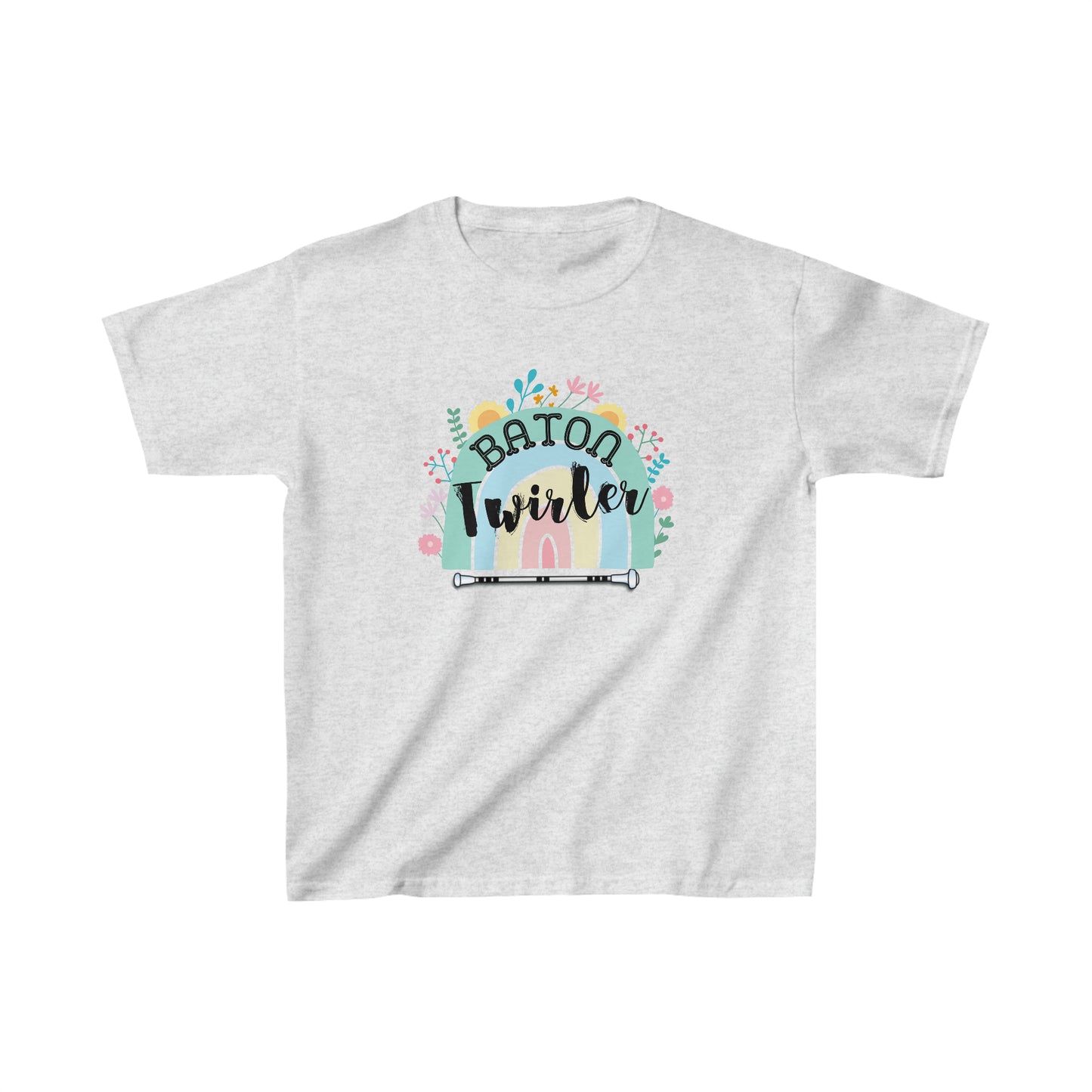 Baton Twirler Kids Heavy Cotton Tee, Competition Gift for Twirler Daughter, Recital Gift for Twirler Student