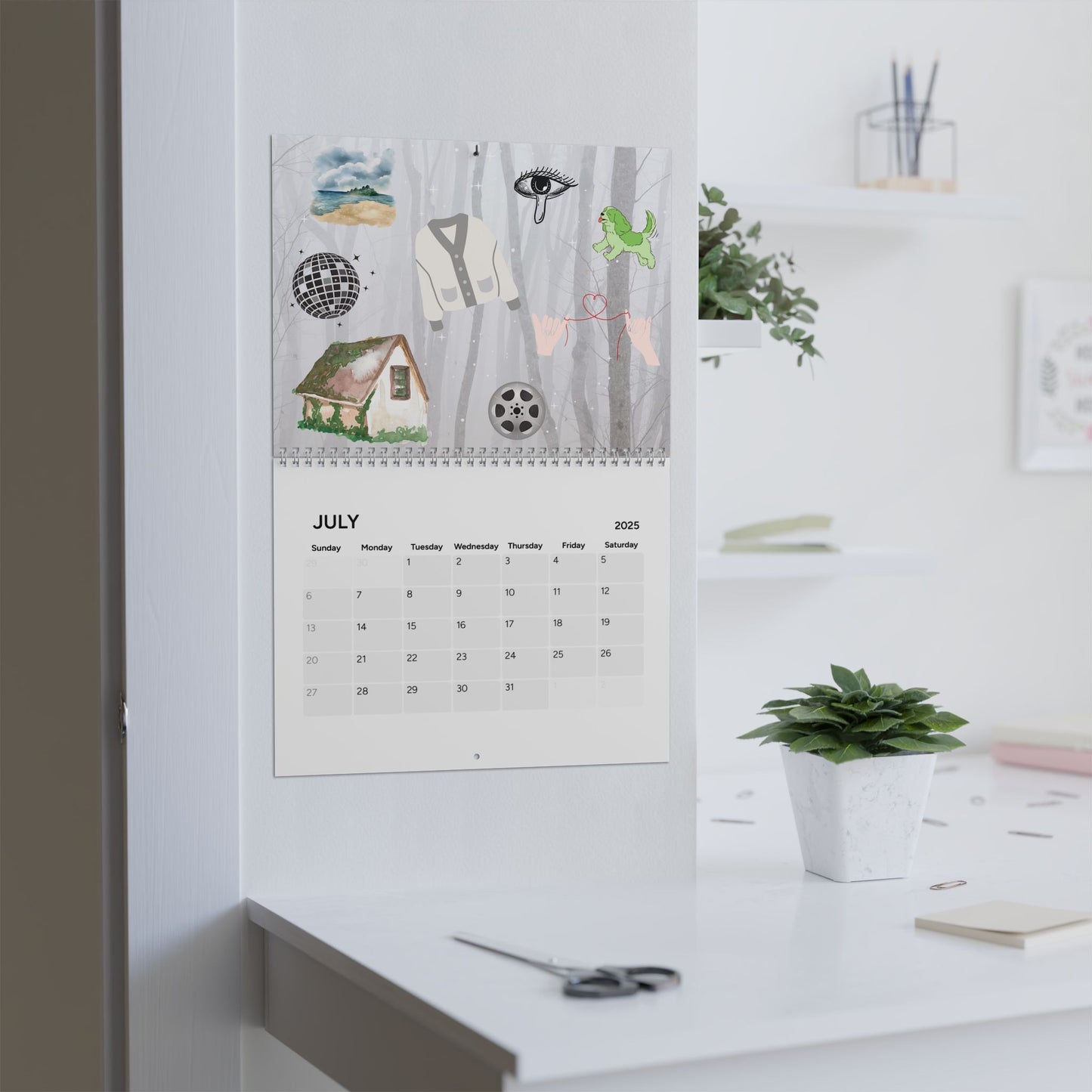 2025 Calendar, Music Lovers Gift, Eras Calendar, Music Tour, Pop Singer Fan, Wall Calendar, Gift for Music Enthusiasts, Music History