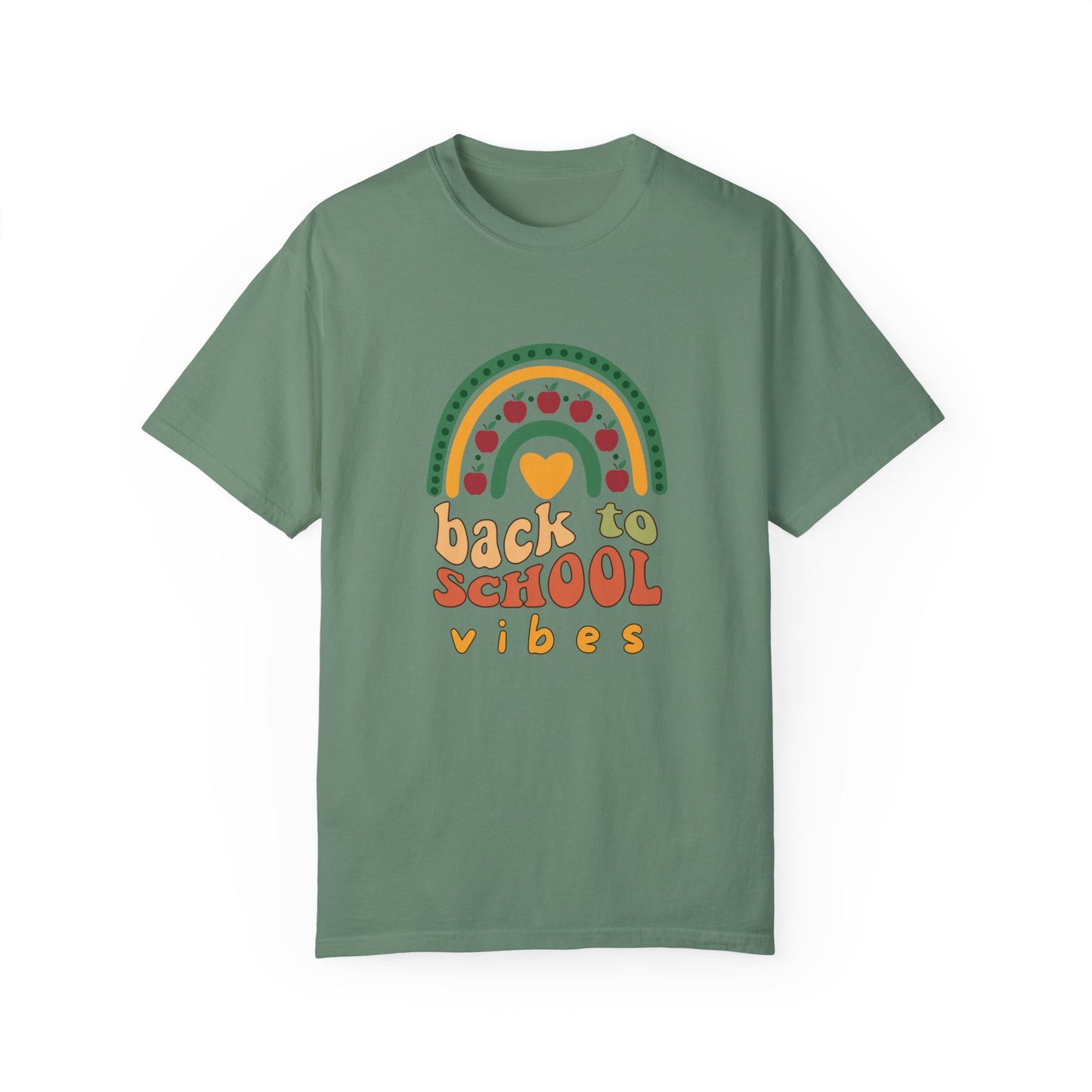 Back to School Vibes Unisex Comfort Colors Garment-Dyed T-shirt, Back to School Gift for Teacher Friends