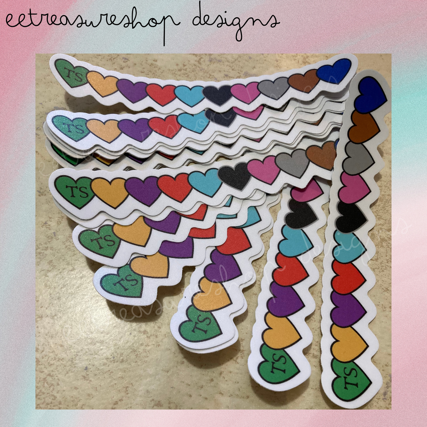 Swiftie Taylor Swift Inspired Eras Heart Waterproof Vinyl Sticker