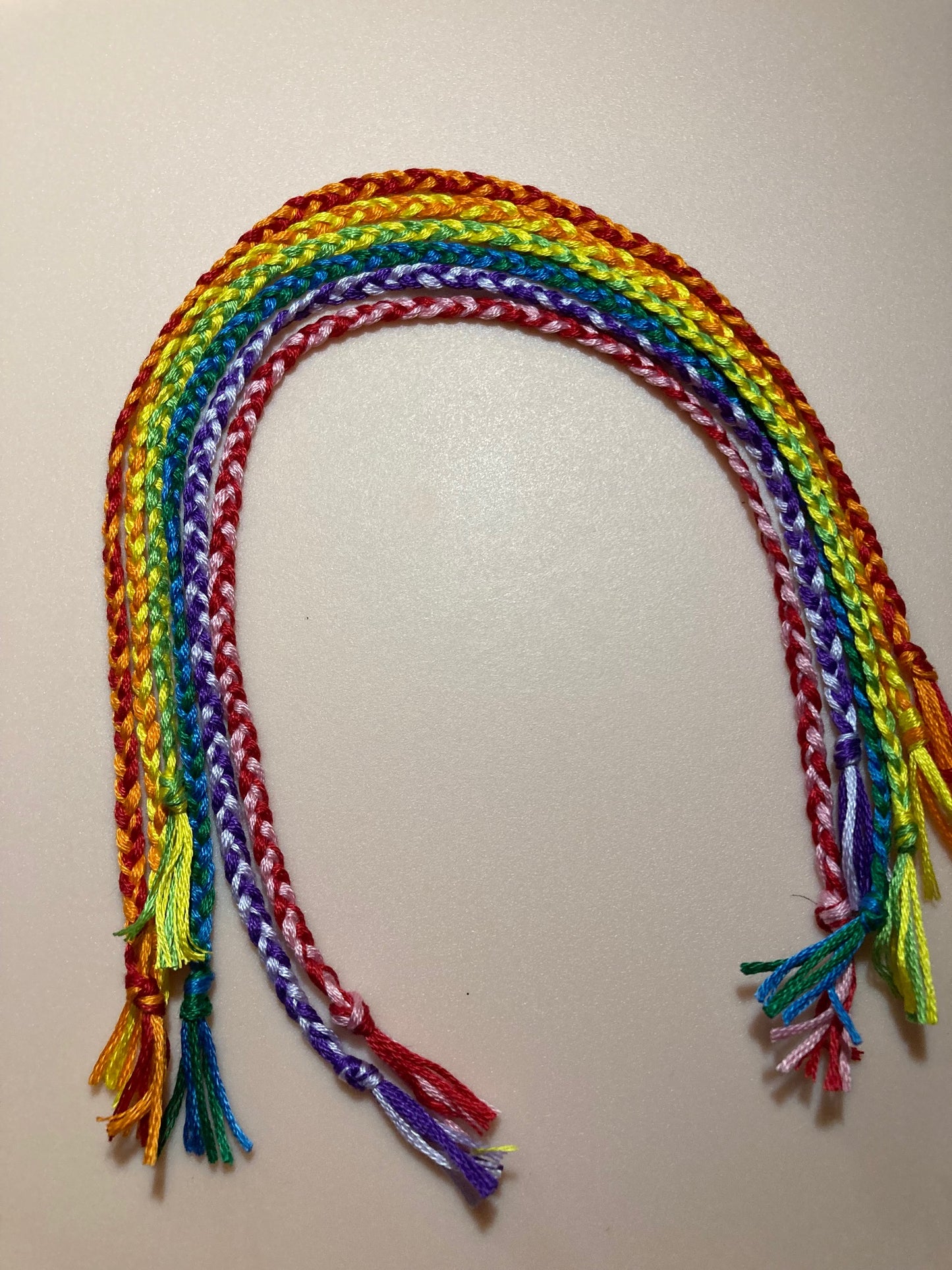 Custom Thread Braided Friendship Bracelets