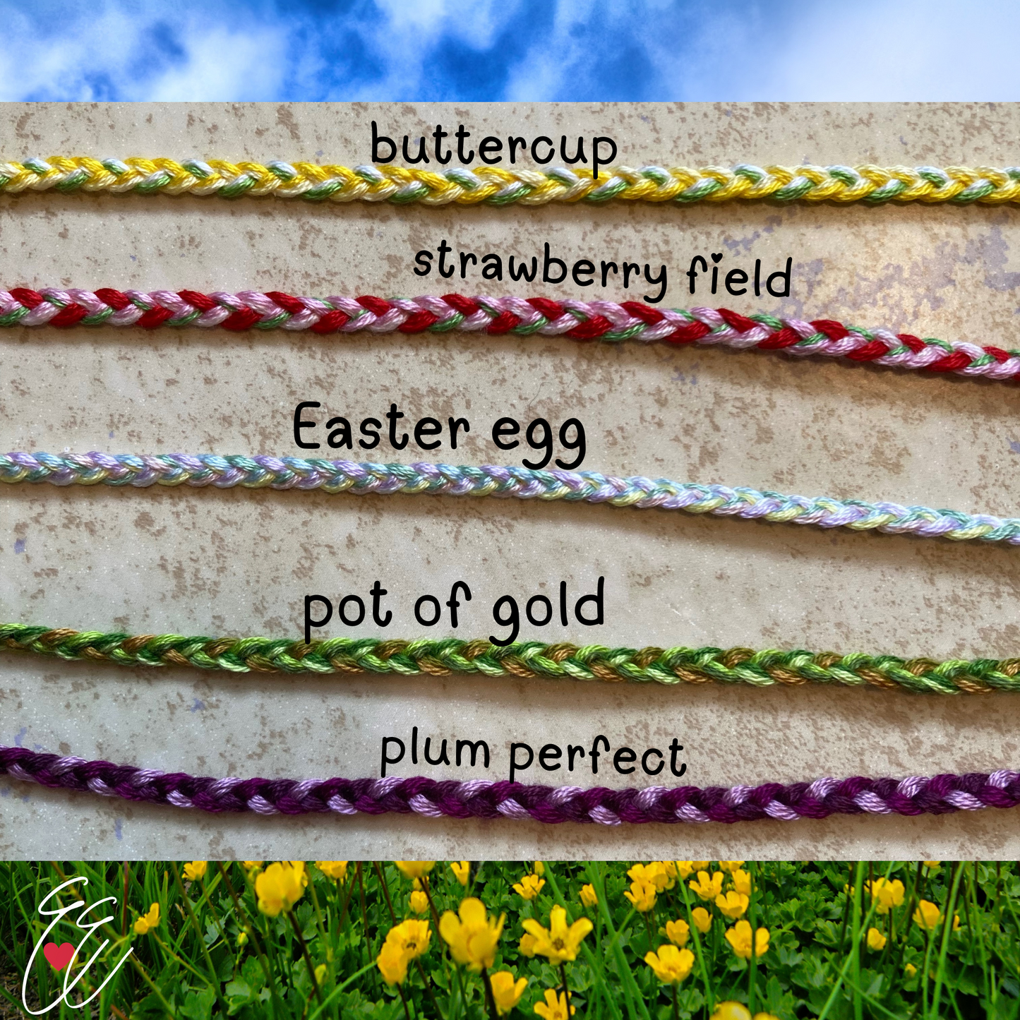 Custom Thread Braided Waterproof Anklets