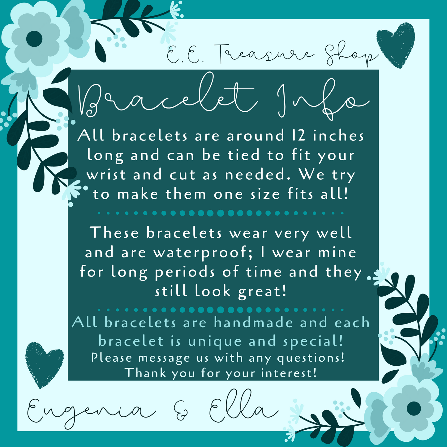 Seasonal Themed Thread Braided Friendship Bracelets