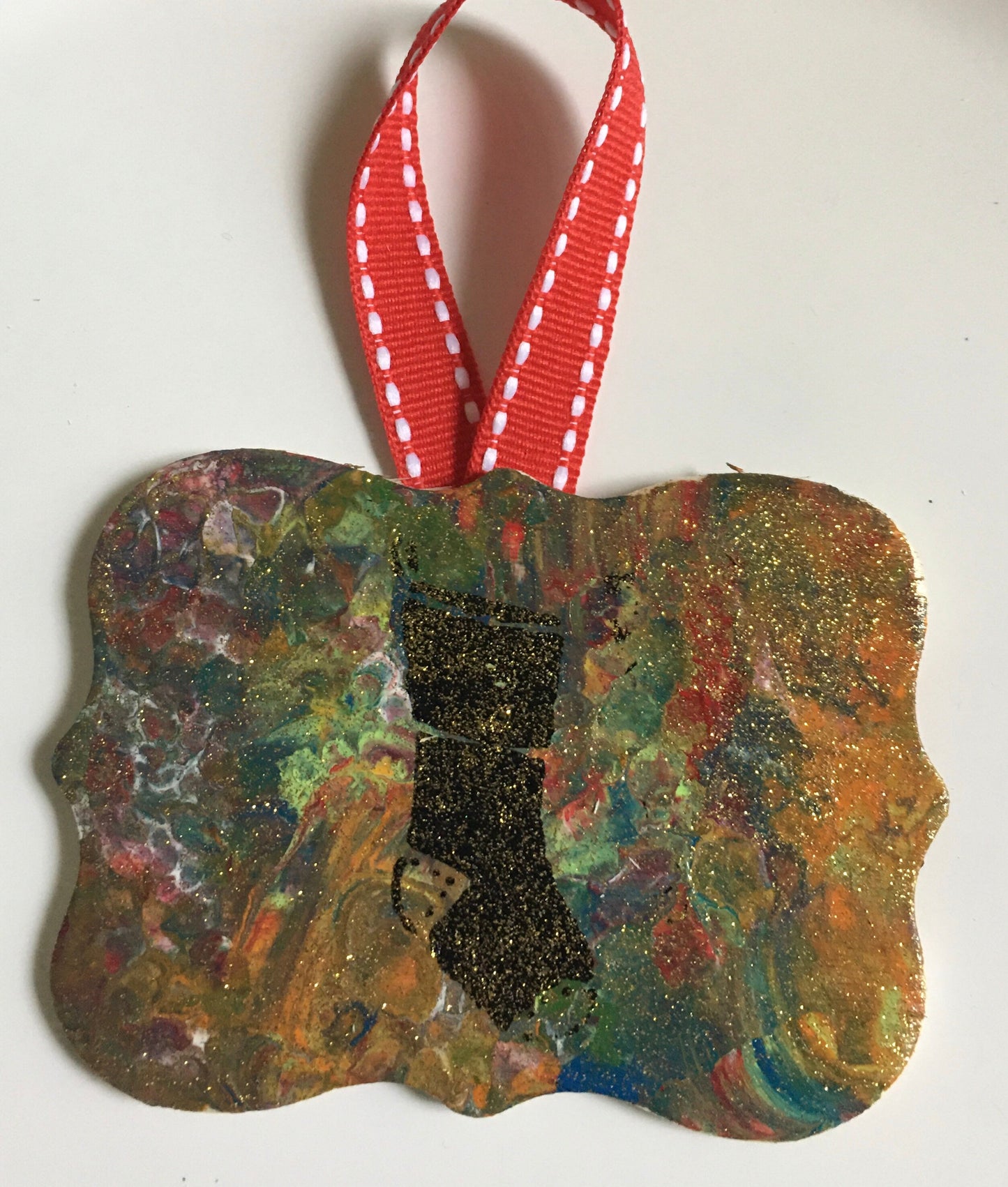 Handpainted Christmas Ornaments, Set of 4