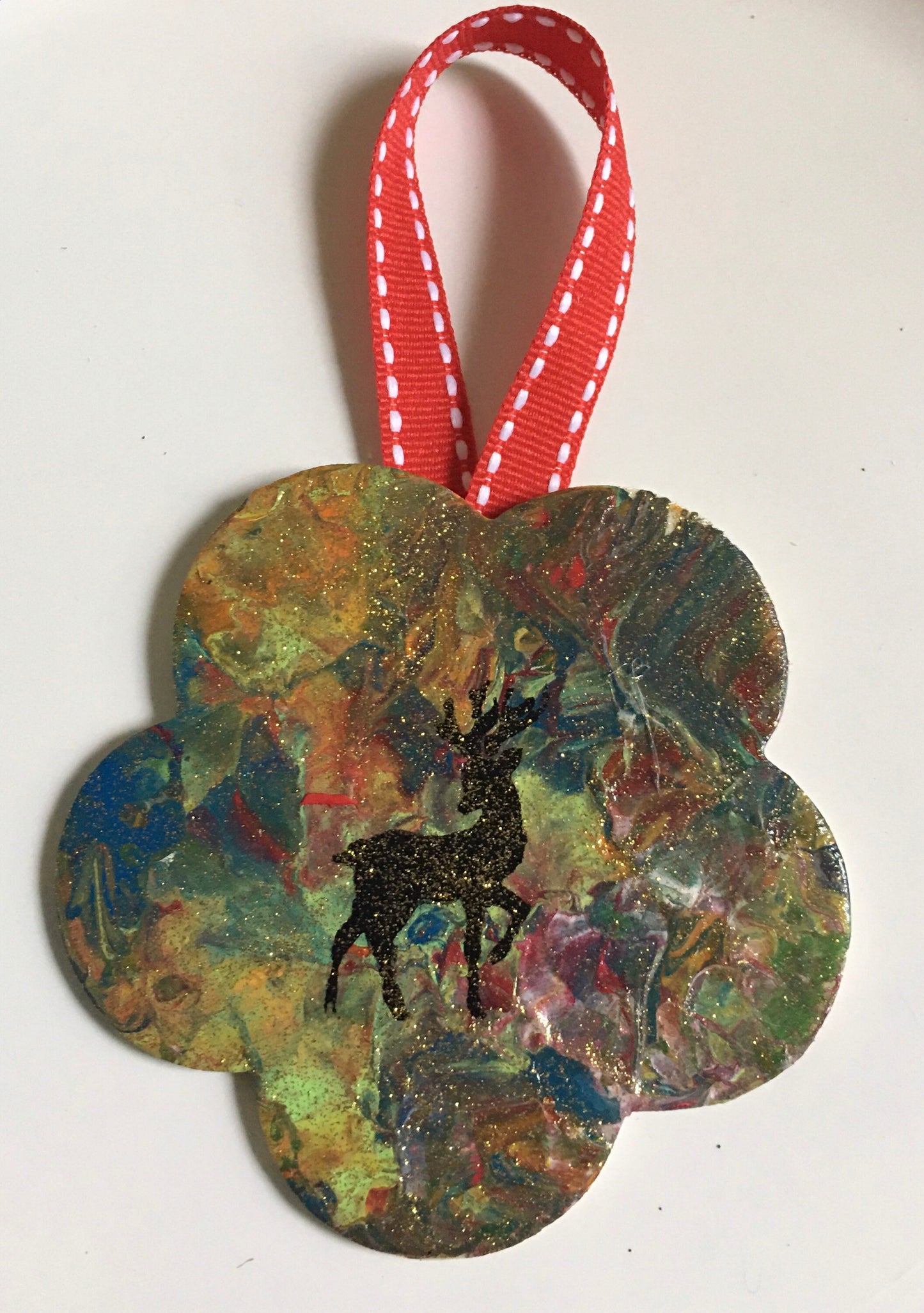 Handpainted Christmas Ornaments, Set of 4