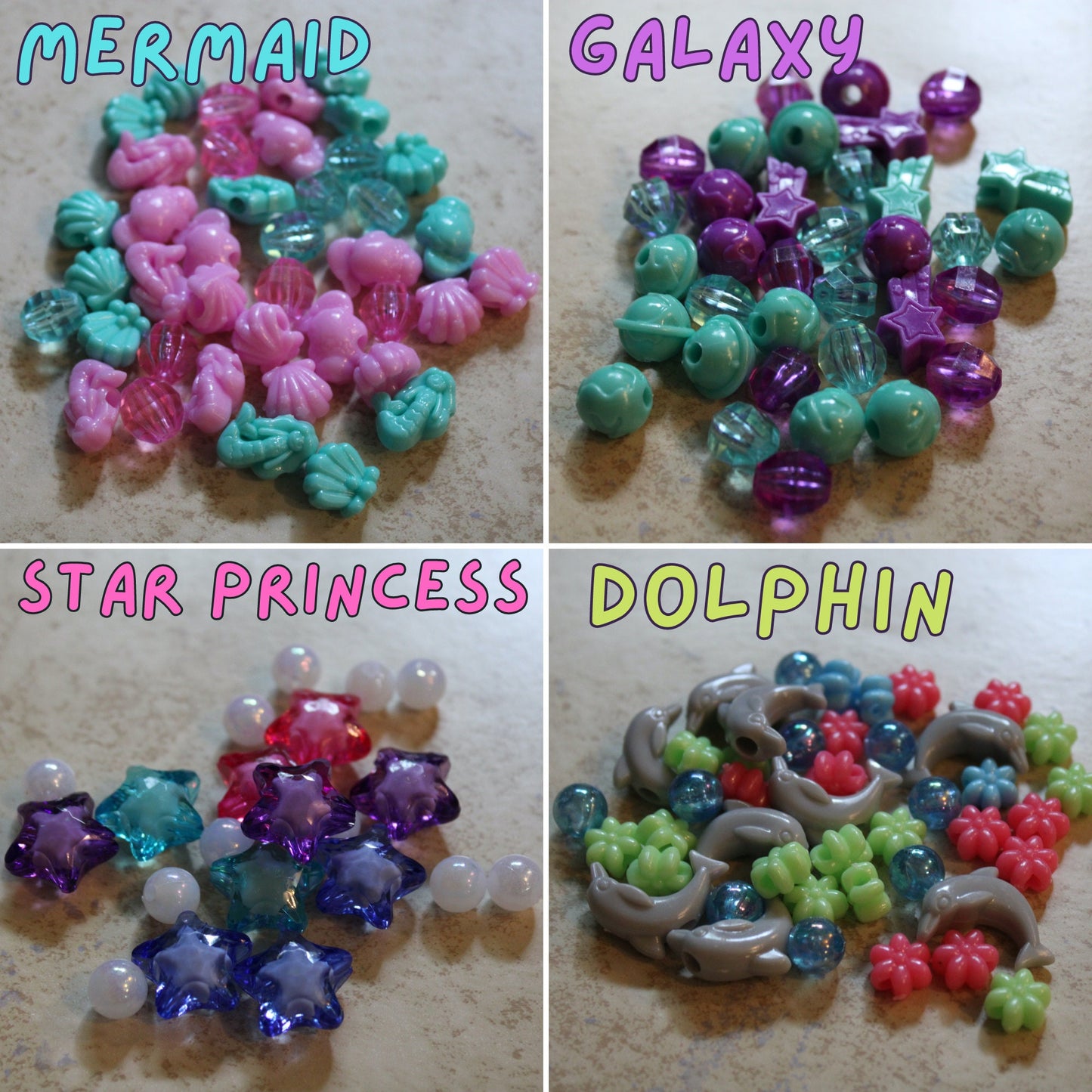 Custom Name Thread and Bead Backpack Zipper Charm, Fun Themes