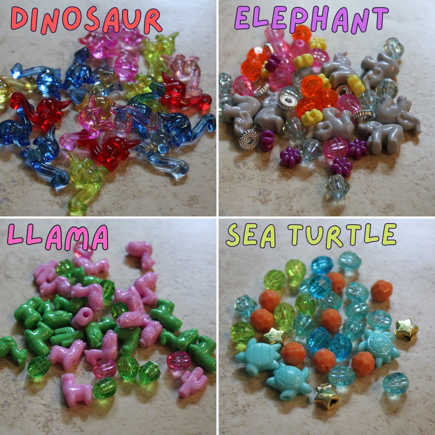 Custom Name Thread and Bead Backpack Zipper Charm, Fun Themes