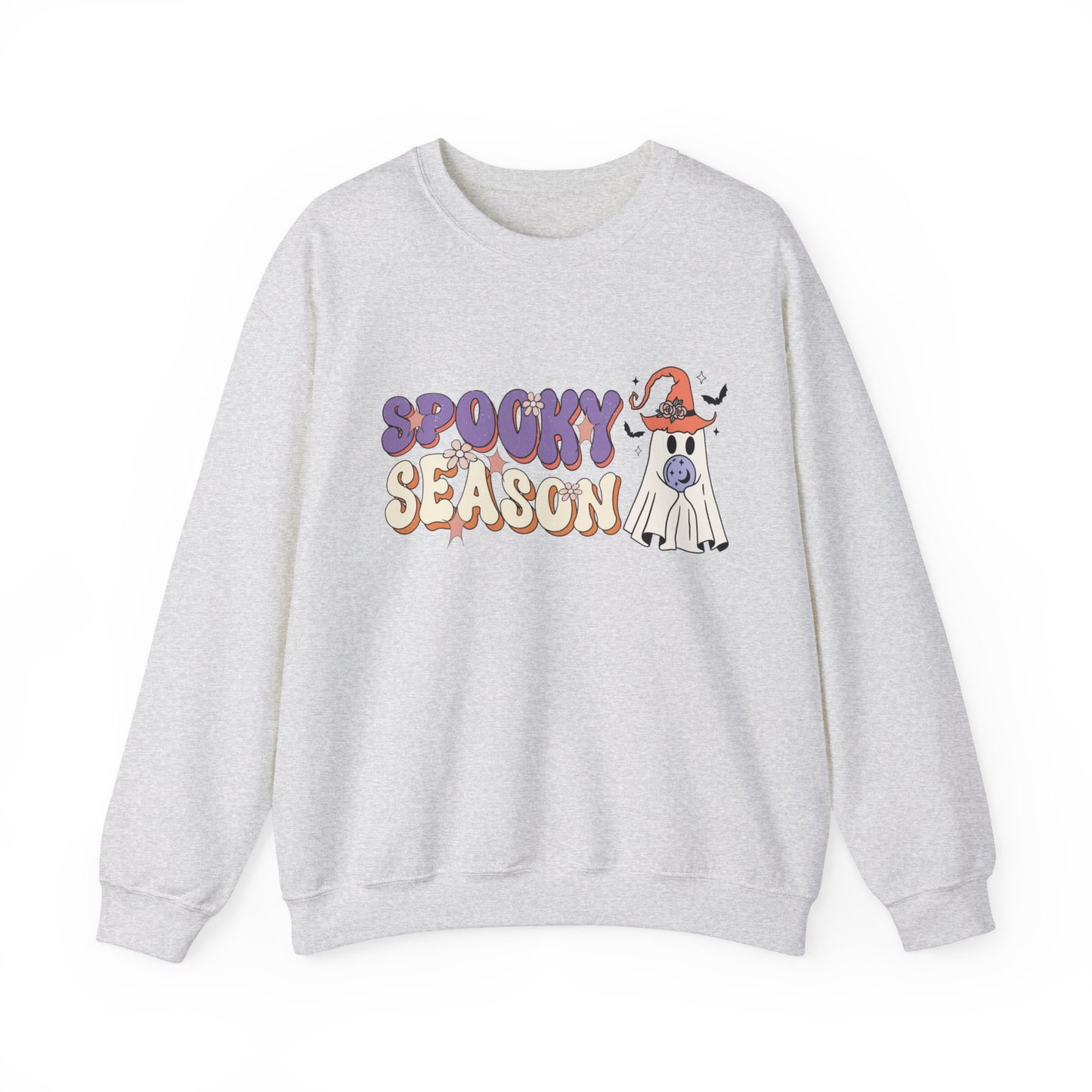 Spooky Season Cute Ghost Halloween Unisex Heavy Blend Crewneck Sweatshirt