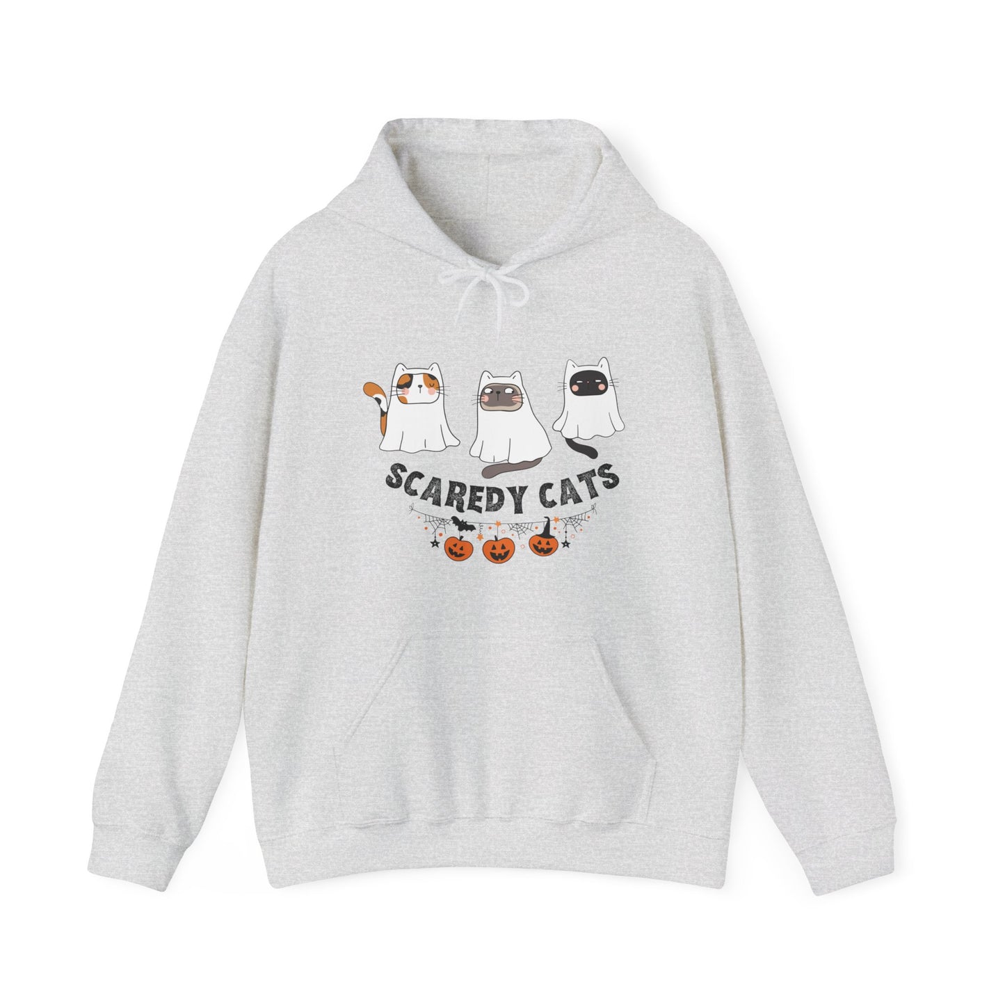 Scaredy Cats Cute Halloween Unisex Heavy Blend Hooded Sweatshirt